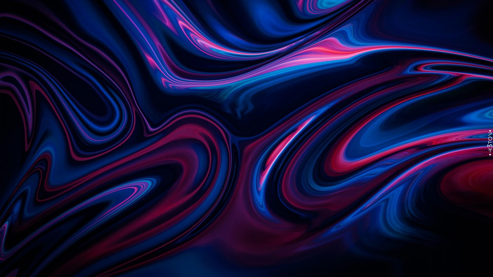 1920x1080 Purple Blue Swirl 4K HD Abstract Wallpaper