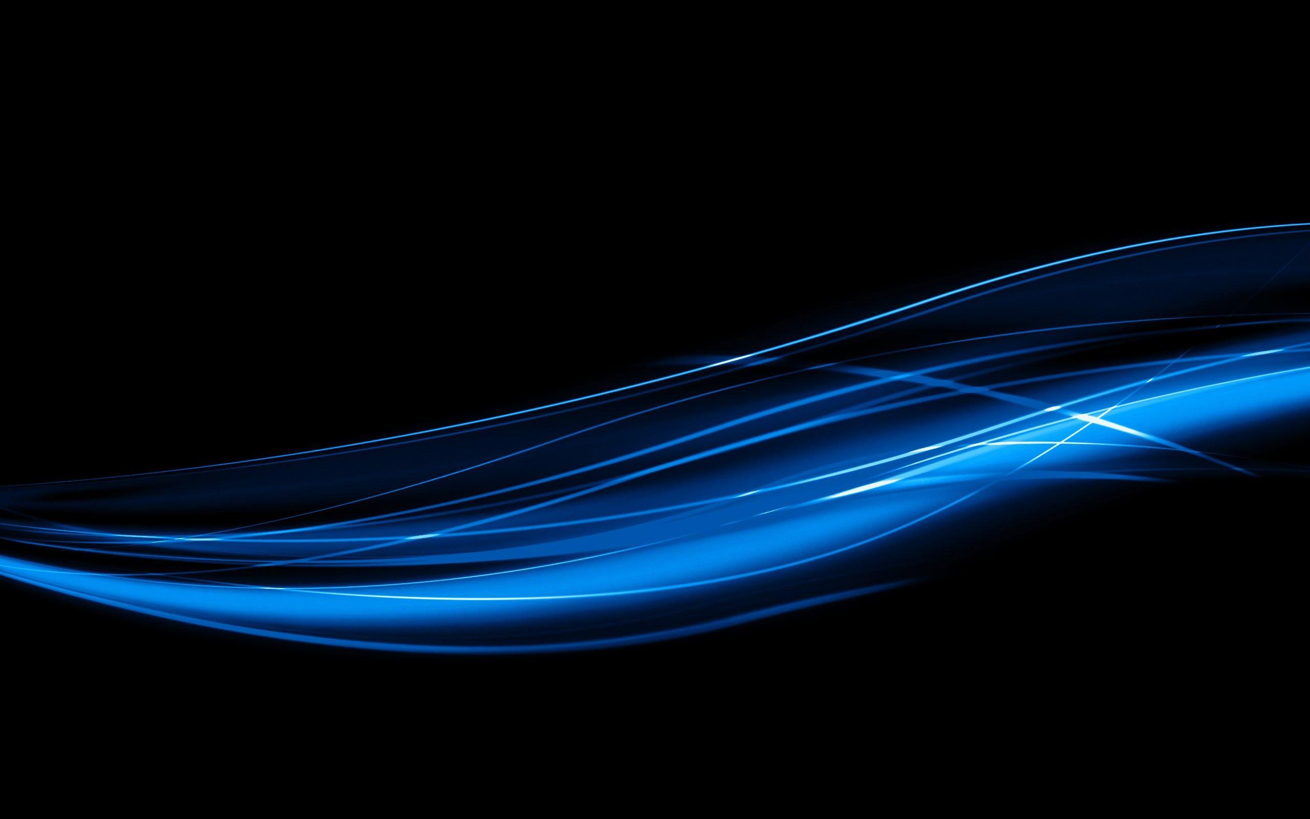 2560x1600 Black Blue HD Desktop Wallpaper
