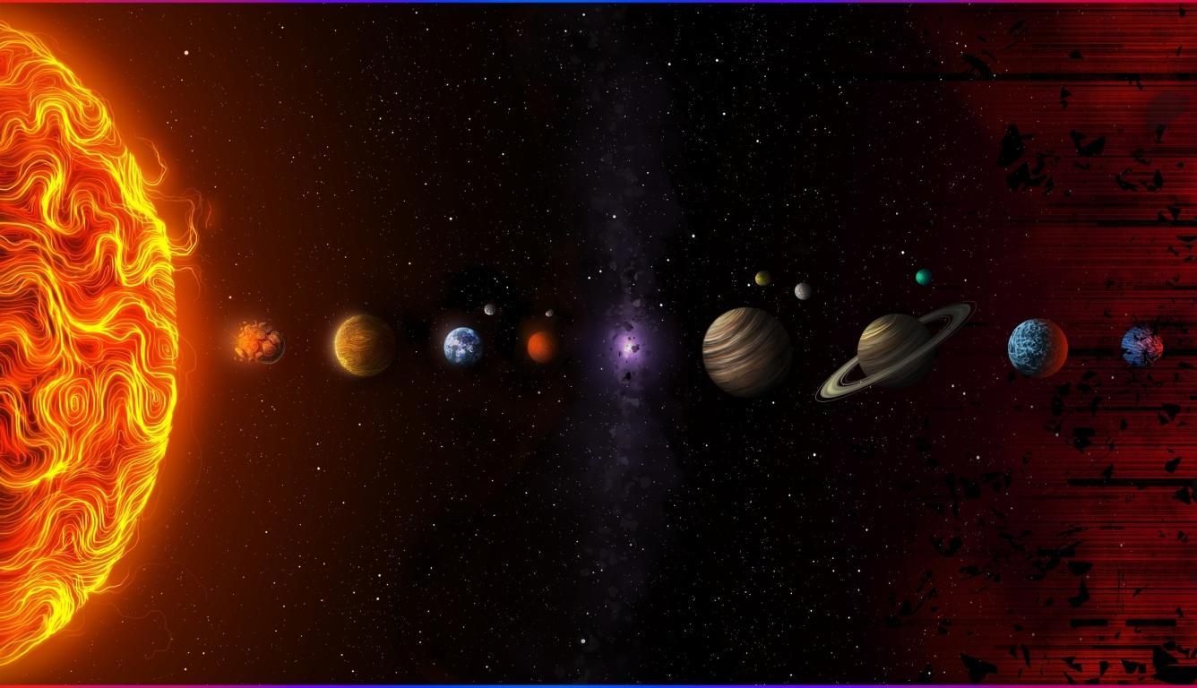 1336x768 Solar Planet 4K Art HD Laptop Wallpaper, HD Space 4K Wallpaper, Image, Photo and Background