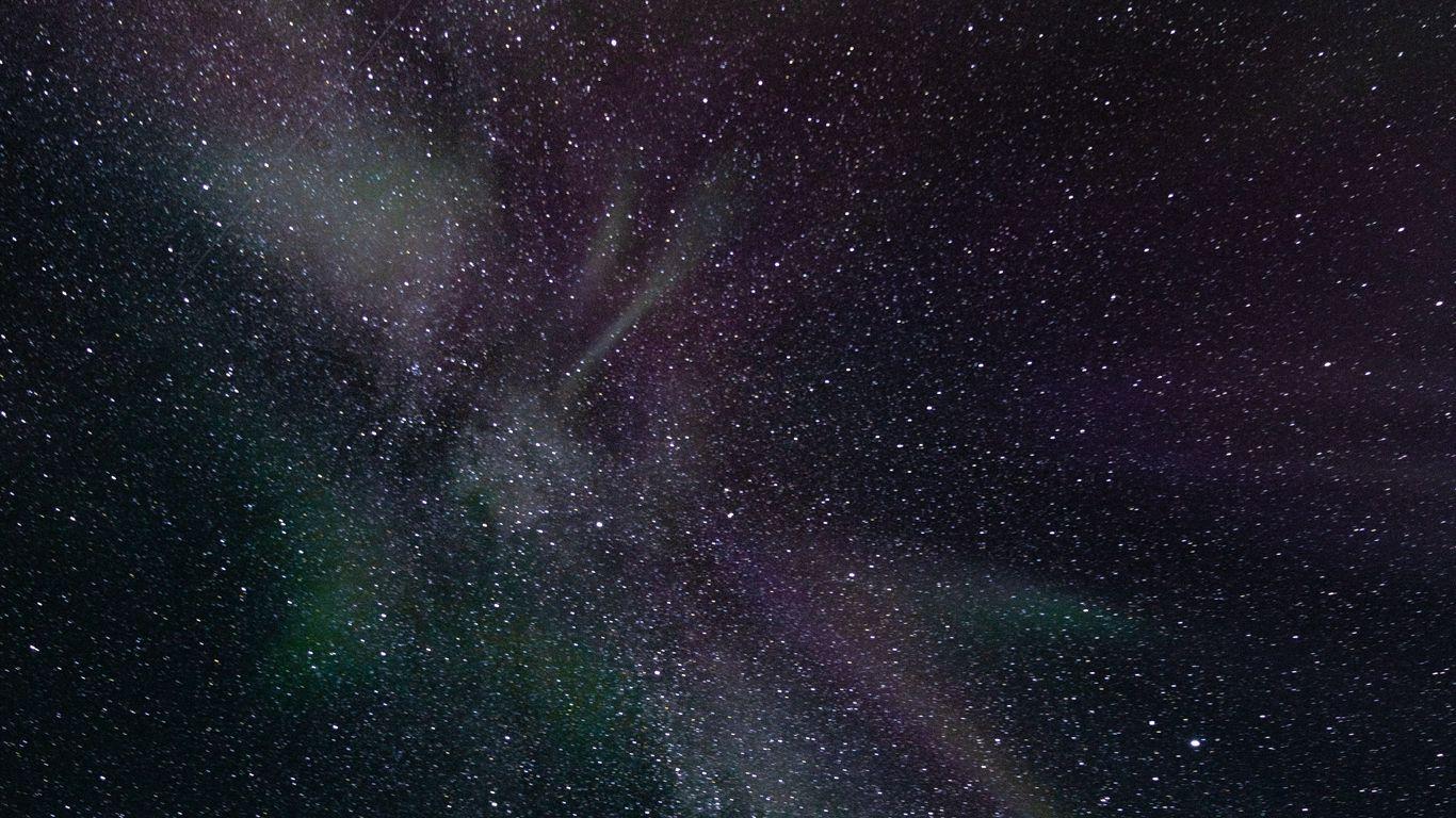 1366x768 Download wallpaper 1366x768 northern lights, stars, space, astronomy tablet, laptop HD background