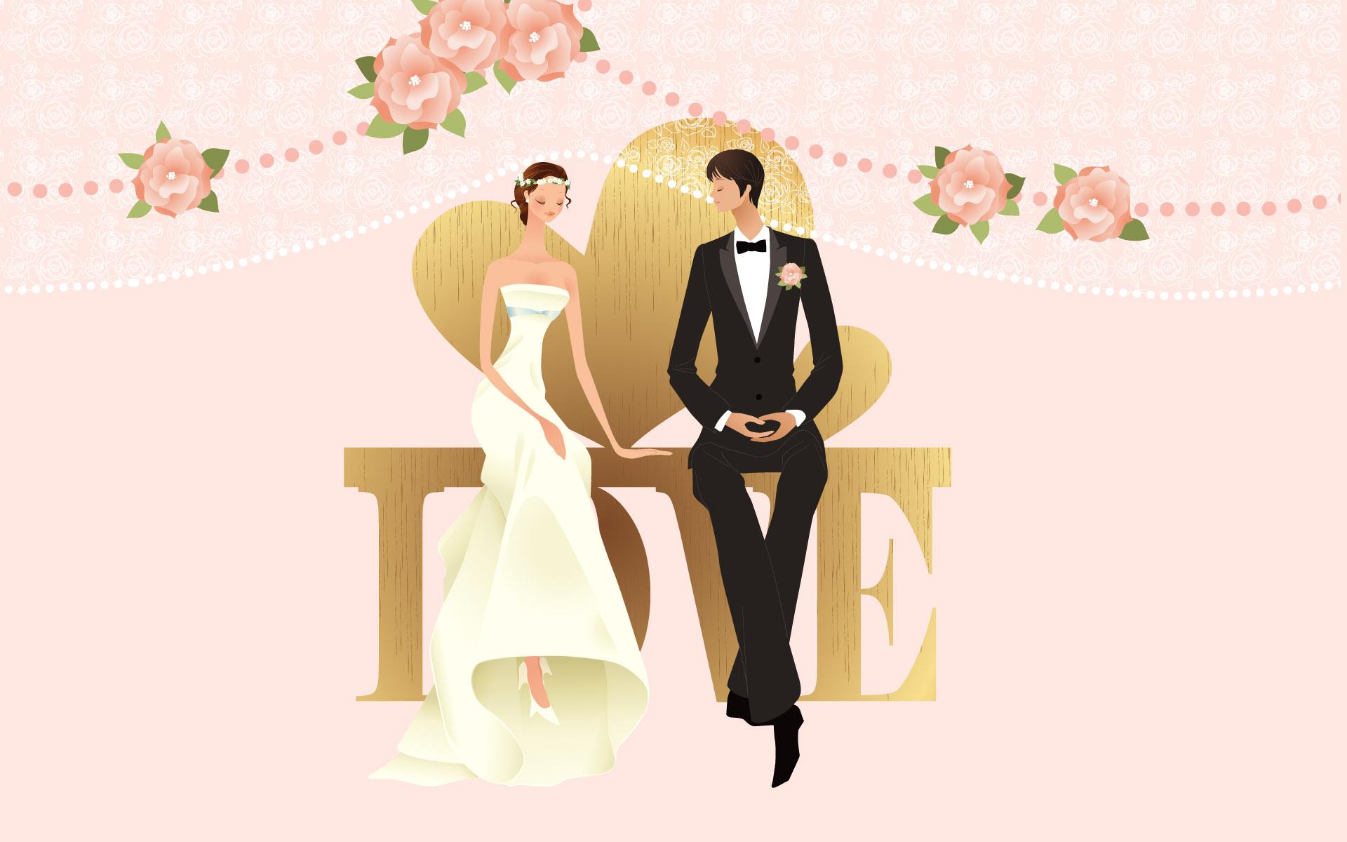 Cute Wedding Cartoon Wallpapers - Top Free Cute Wedding Cartoon Backgrounds  - WallpaperAccess