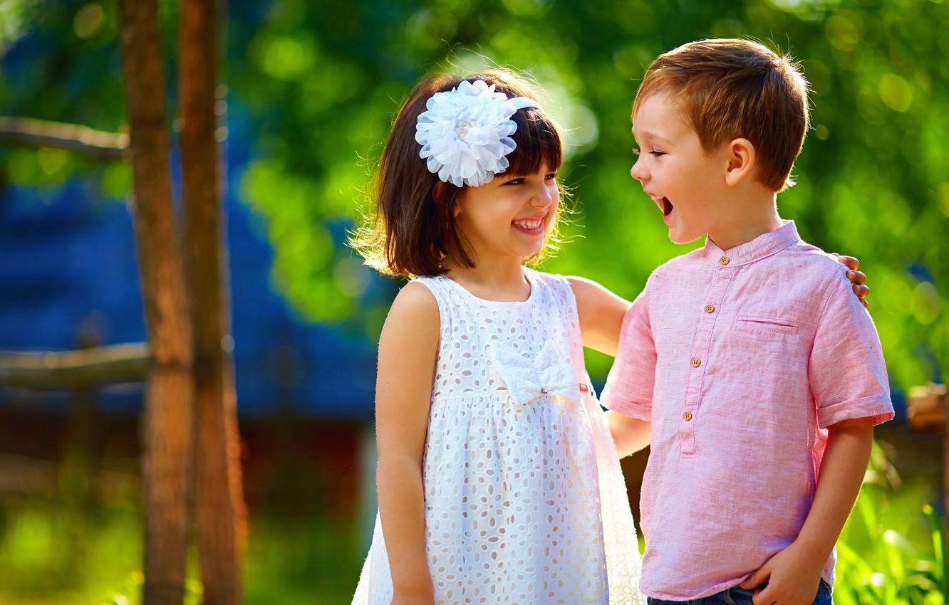 1332x850 Wallpaper summer, joy, children, smile, boy, dress, girl, friends, Smile, children, Dress, Boys, Little girls image for desktop, section настроения