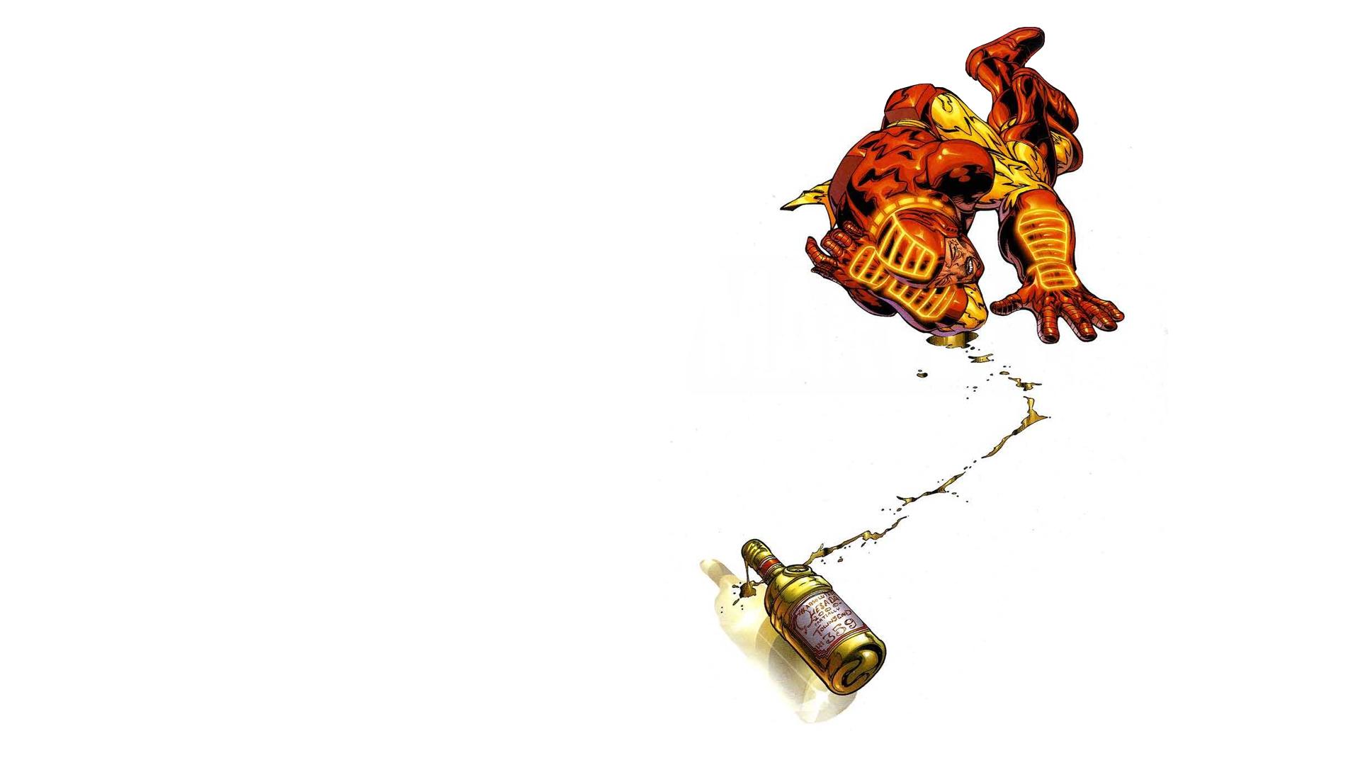1920x1080 iron, Man, White, Booze, Alcohol, Drunk Wallpaper HD / Desktop and Mobile Background