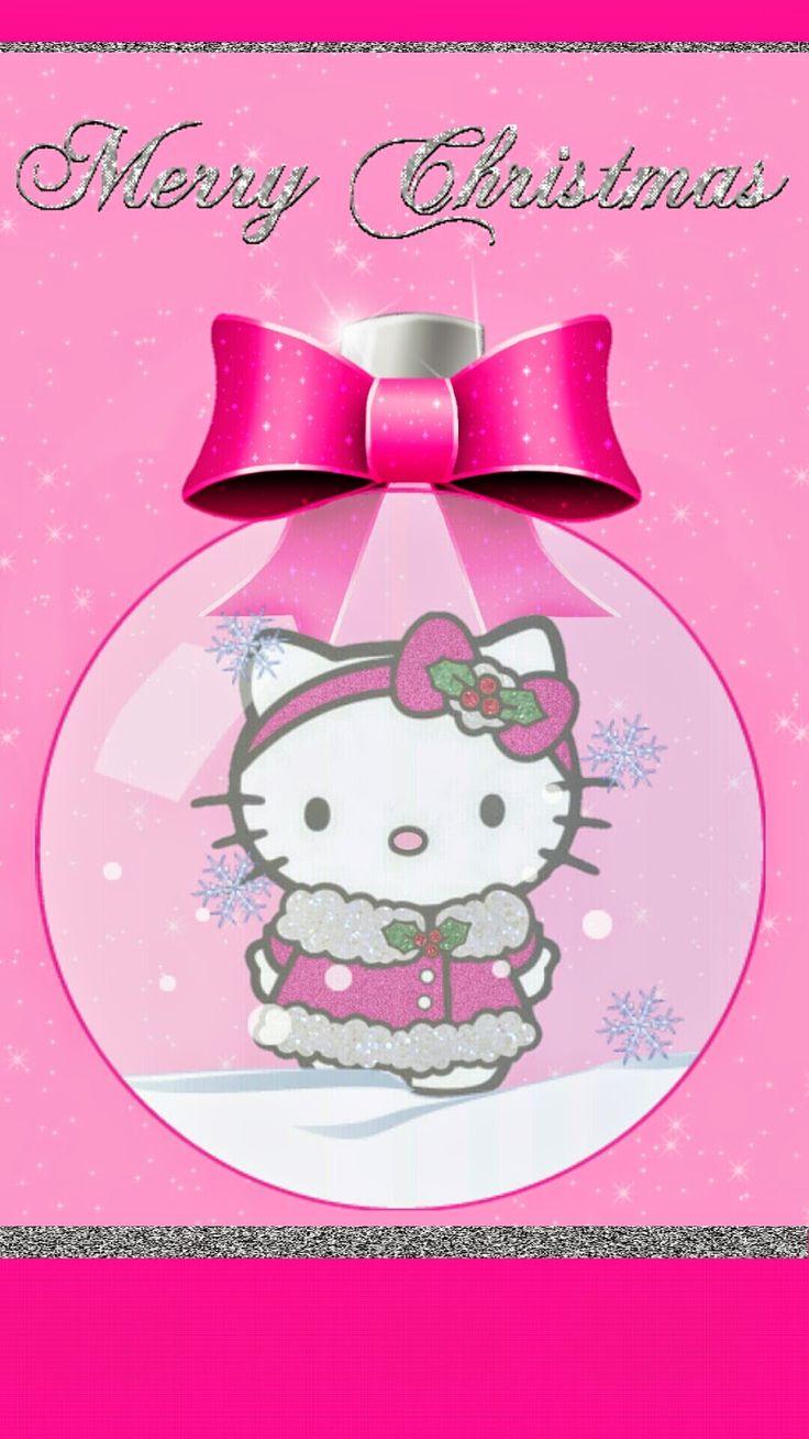 736x1308 Hello Kitty Christmas Background