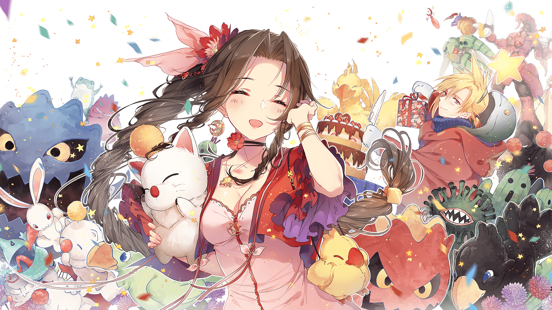 1920x1080 Aerith Gainsborough HD Wallpaper