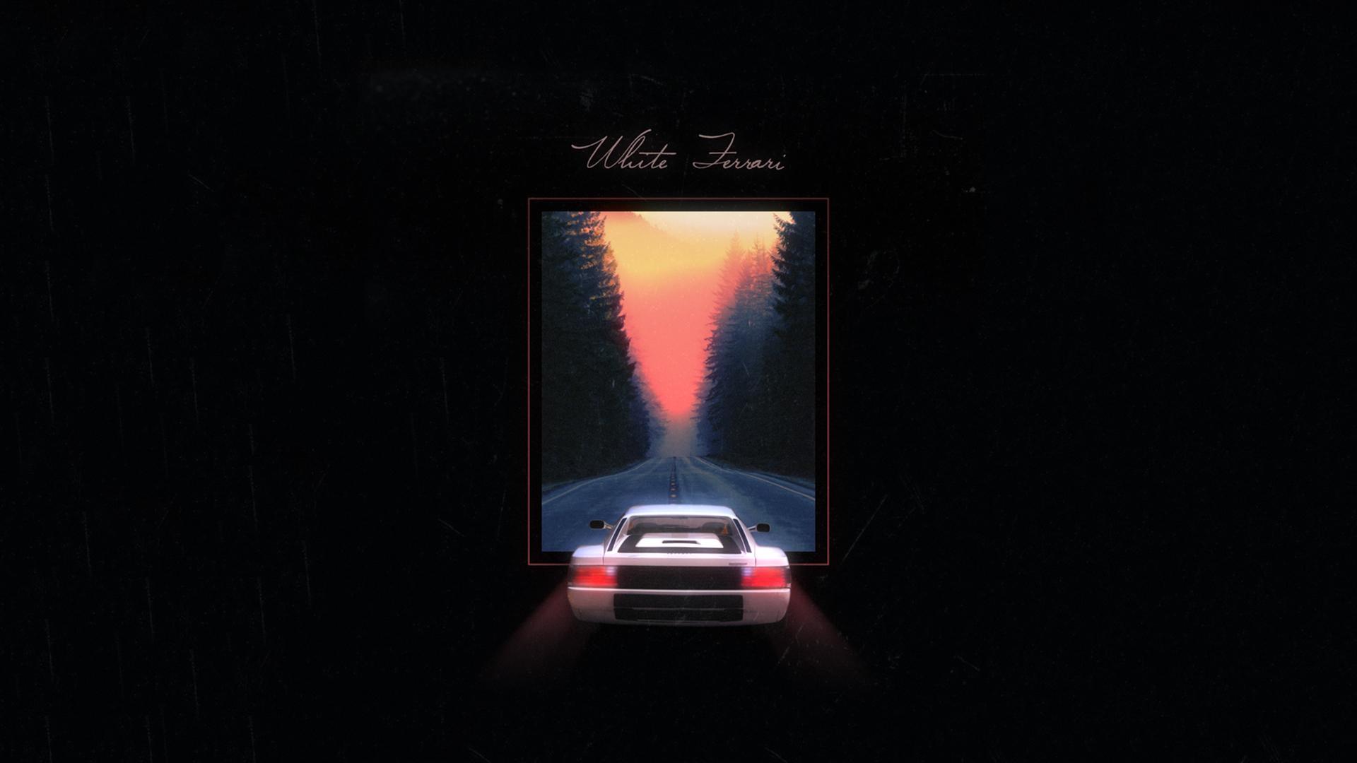 1920x1080 I Saw U Oppex White Ferrari Artwork, And Loved It So Much A Had To Make A Wallpaper. Just Wanted To Share: FrankOcean