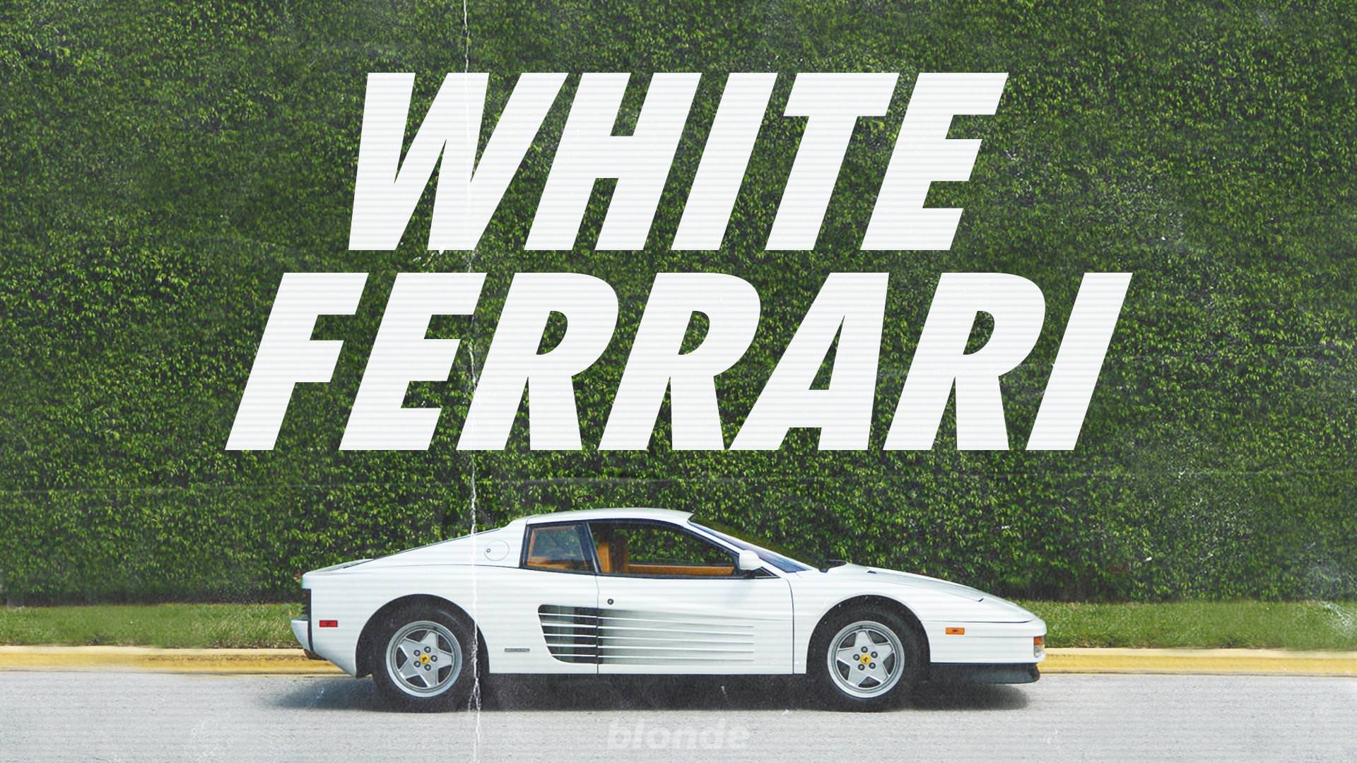 1920x1080 I made a retro White Ferrari Background: FrankOcean