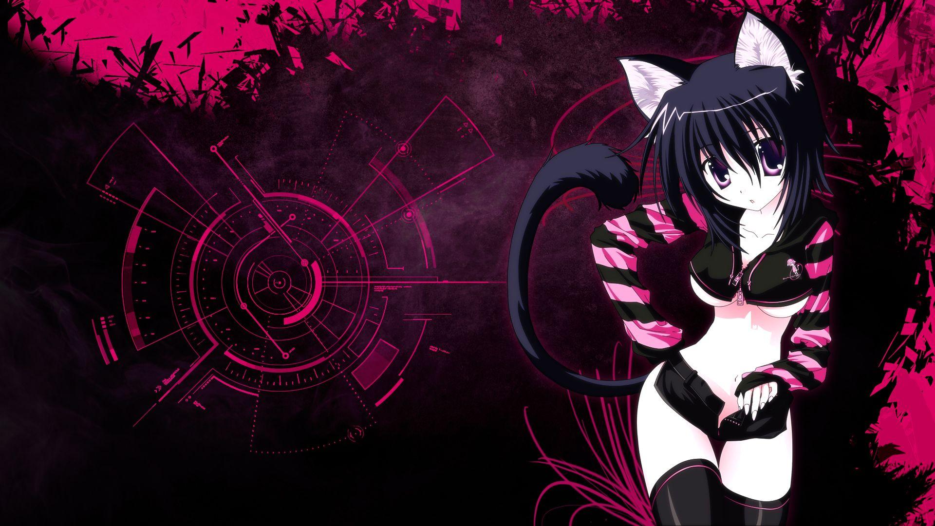 1920x1080 Ecchi Neko Desktop Wallpaper