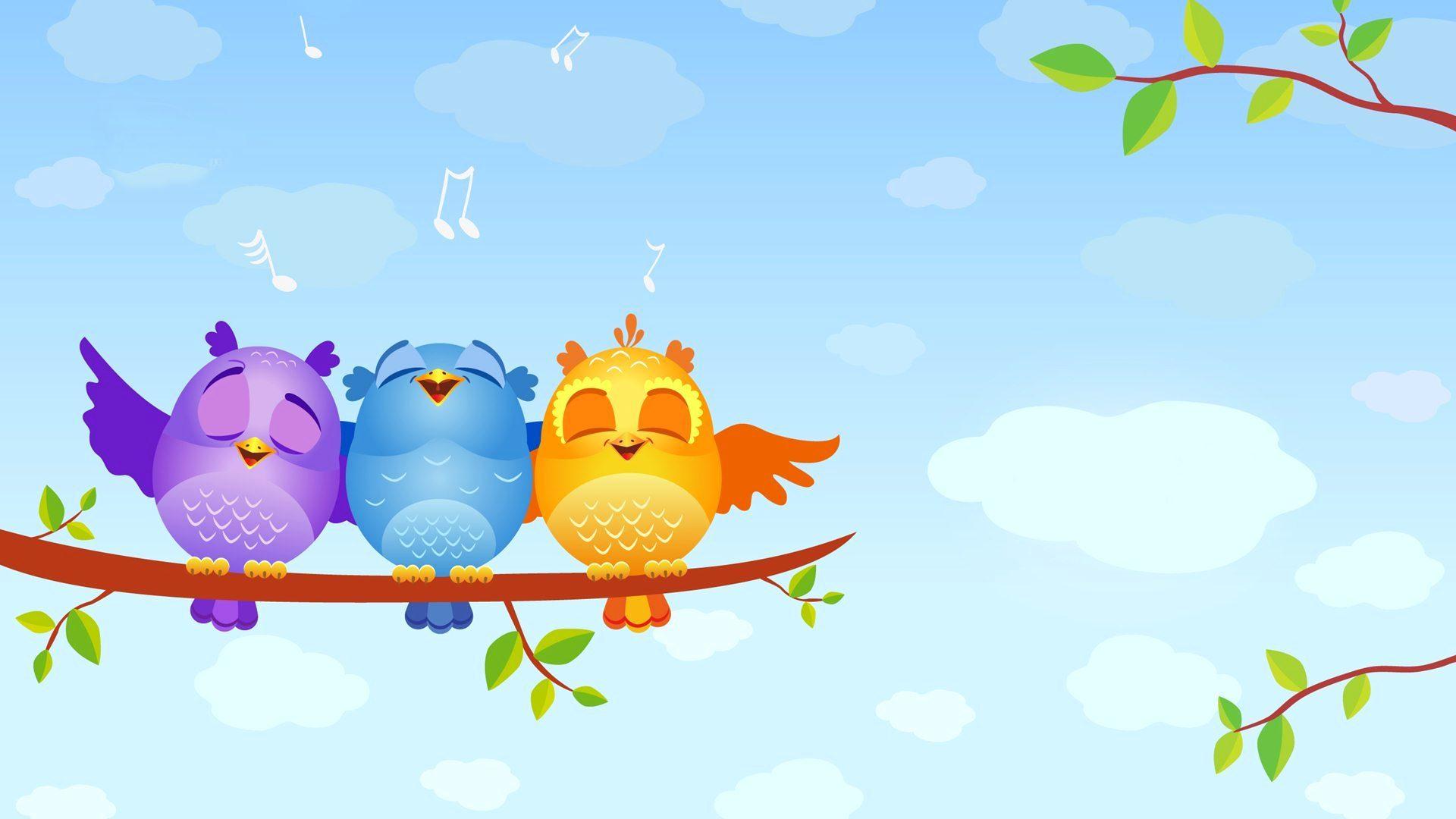 Cute Cartoon Bird Wallpapers - Top Free Cute Cartoon Bird Backgrounds ...