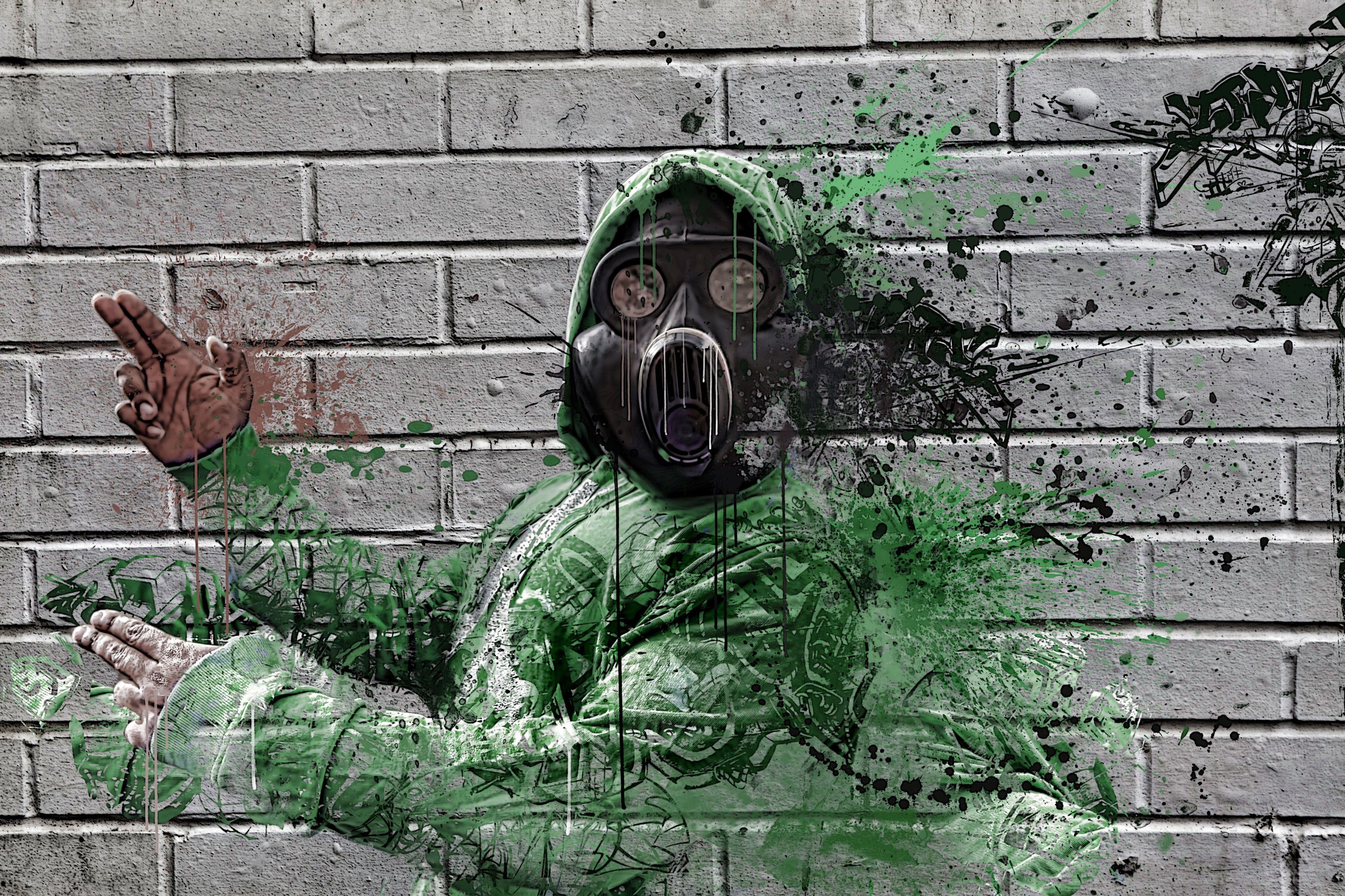 Grab Street Art Wallpaper 4k