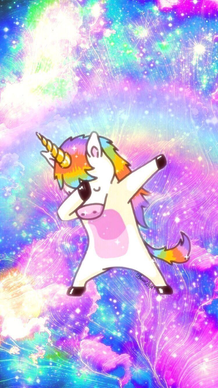 750x1334 Unicorn Cartoon Wallpaper