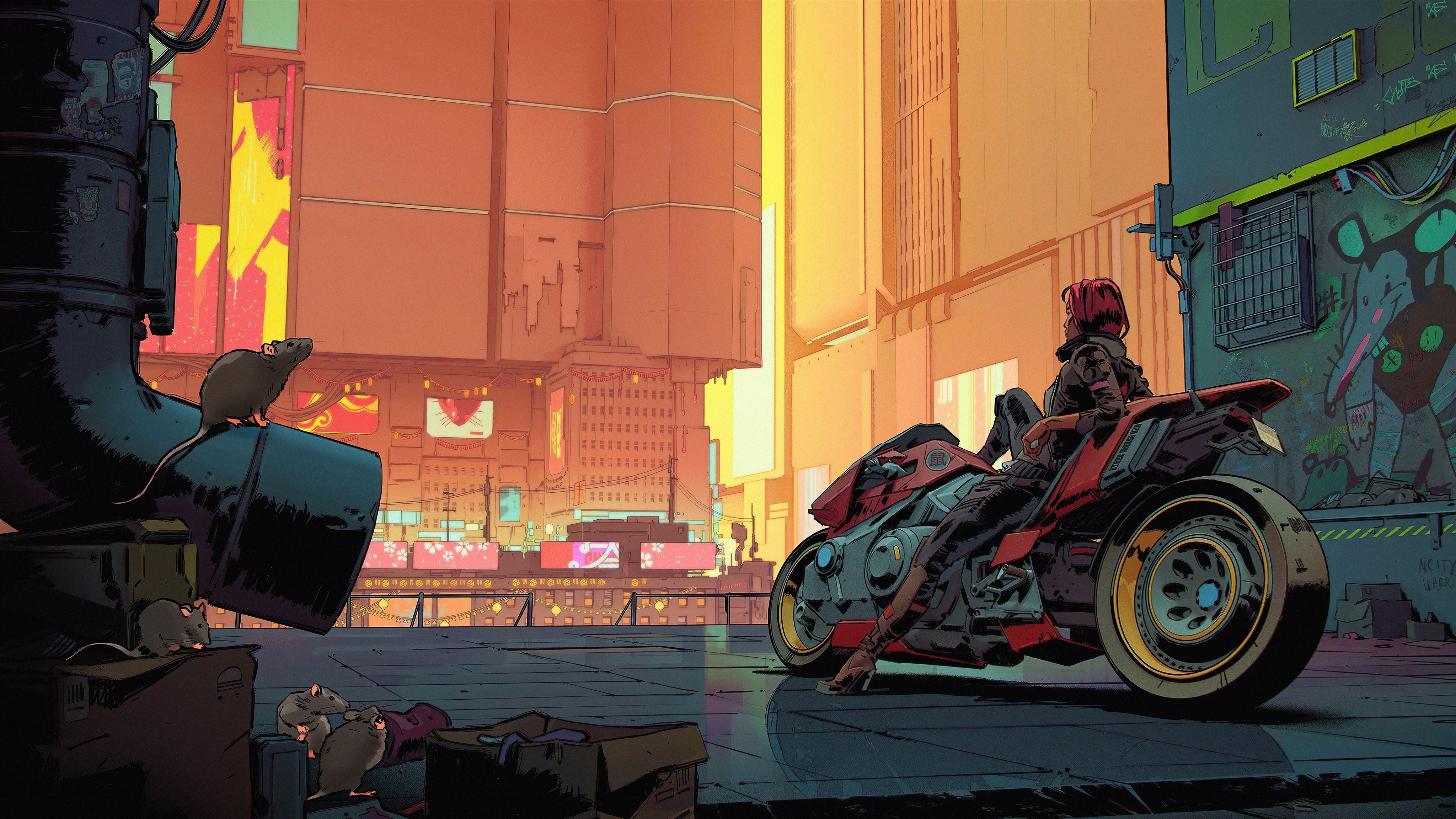 4096x2304 cyberpunk 2077 2020 5k MacBook Air Wallpaper Download