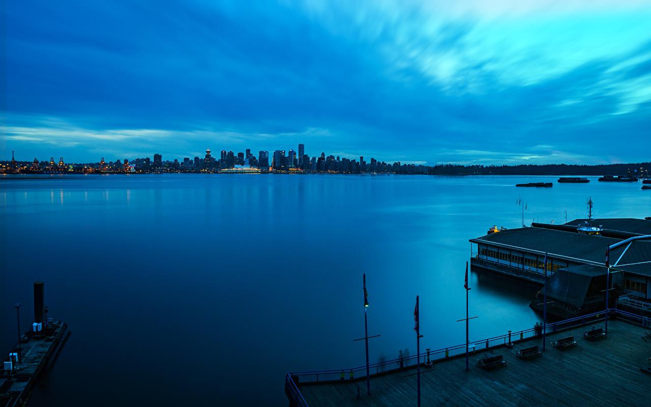 1280x800 Picture Canada Lonsdale Quay North Vancouver Sea Nature Coast Cities