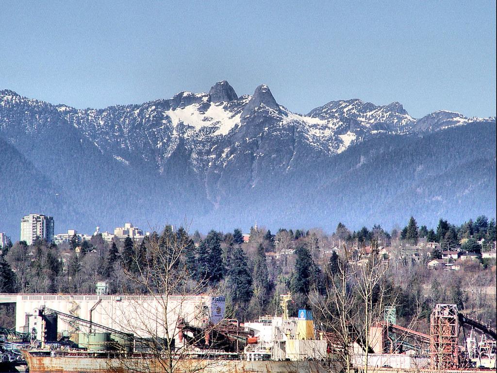 1024x768 Lions Mountains and North vancouver. North Vancouver B.C
