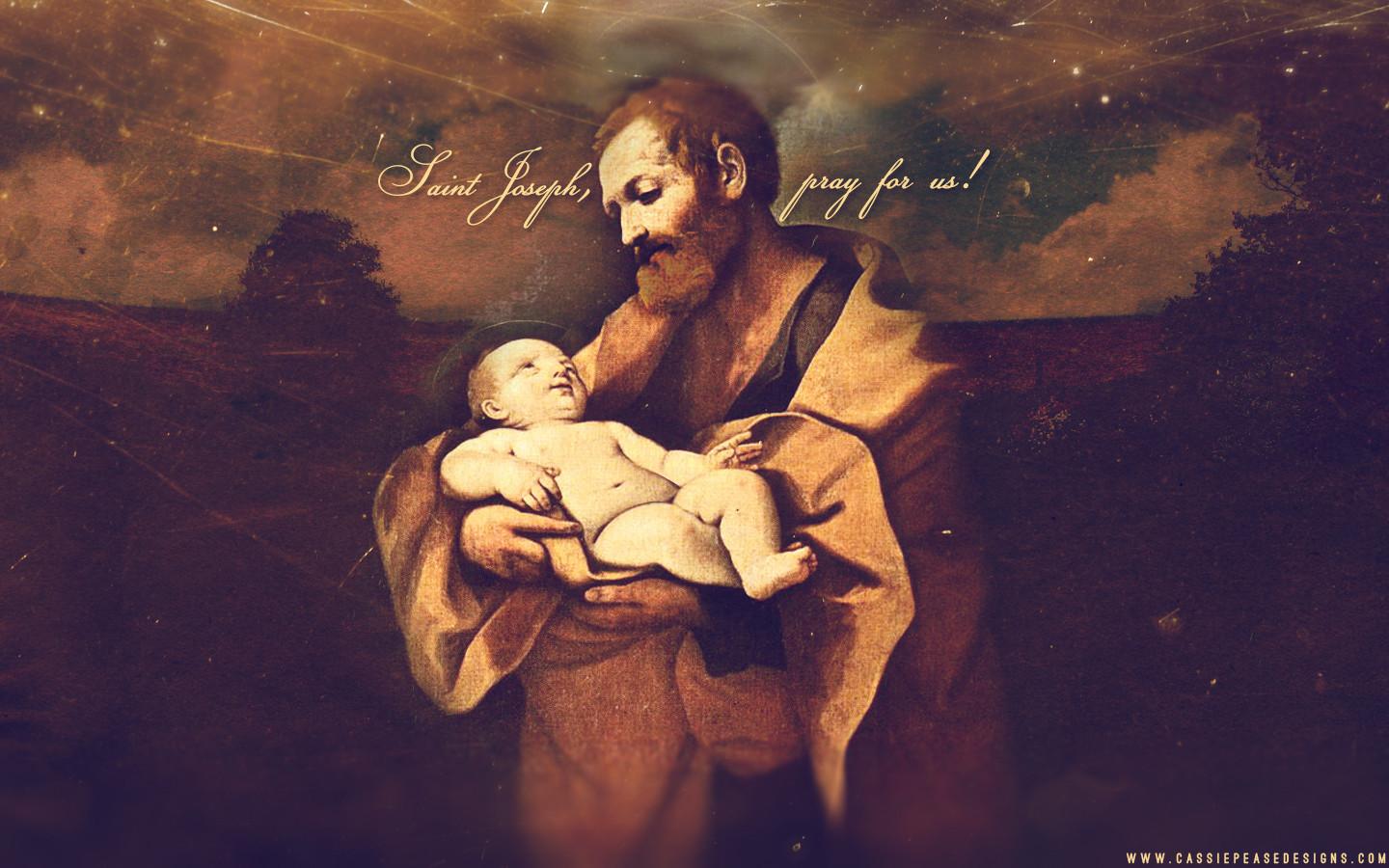 1440x900 Saint Joseph Desktop Wallpaper. Cassie Pease Designs