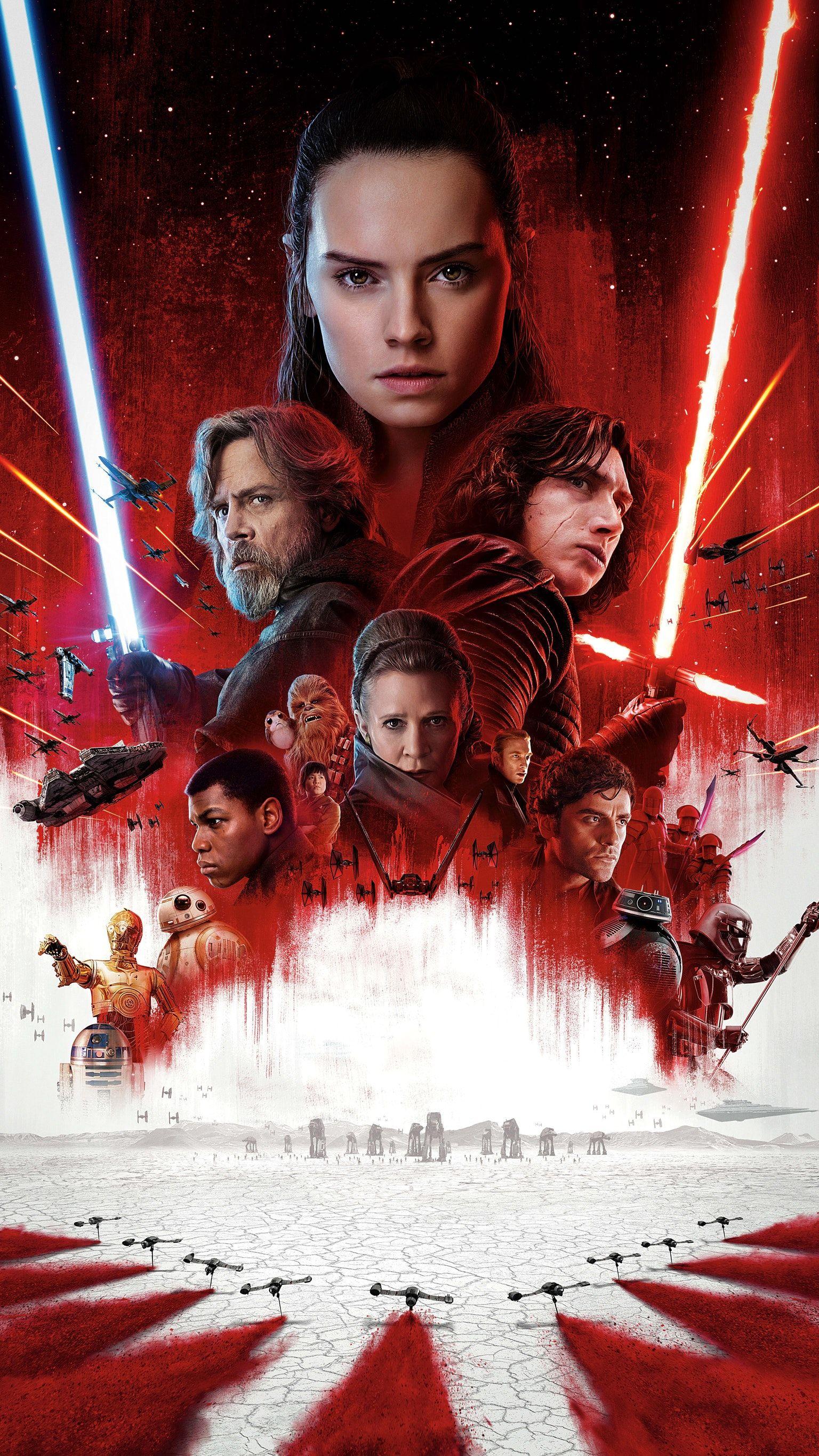 1536x2732 Star Wars: The Last Jedi (2017) Phone Wallpaper. Moviemania. Star wars image, Star wars painting, Star wars picture