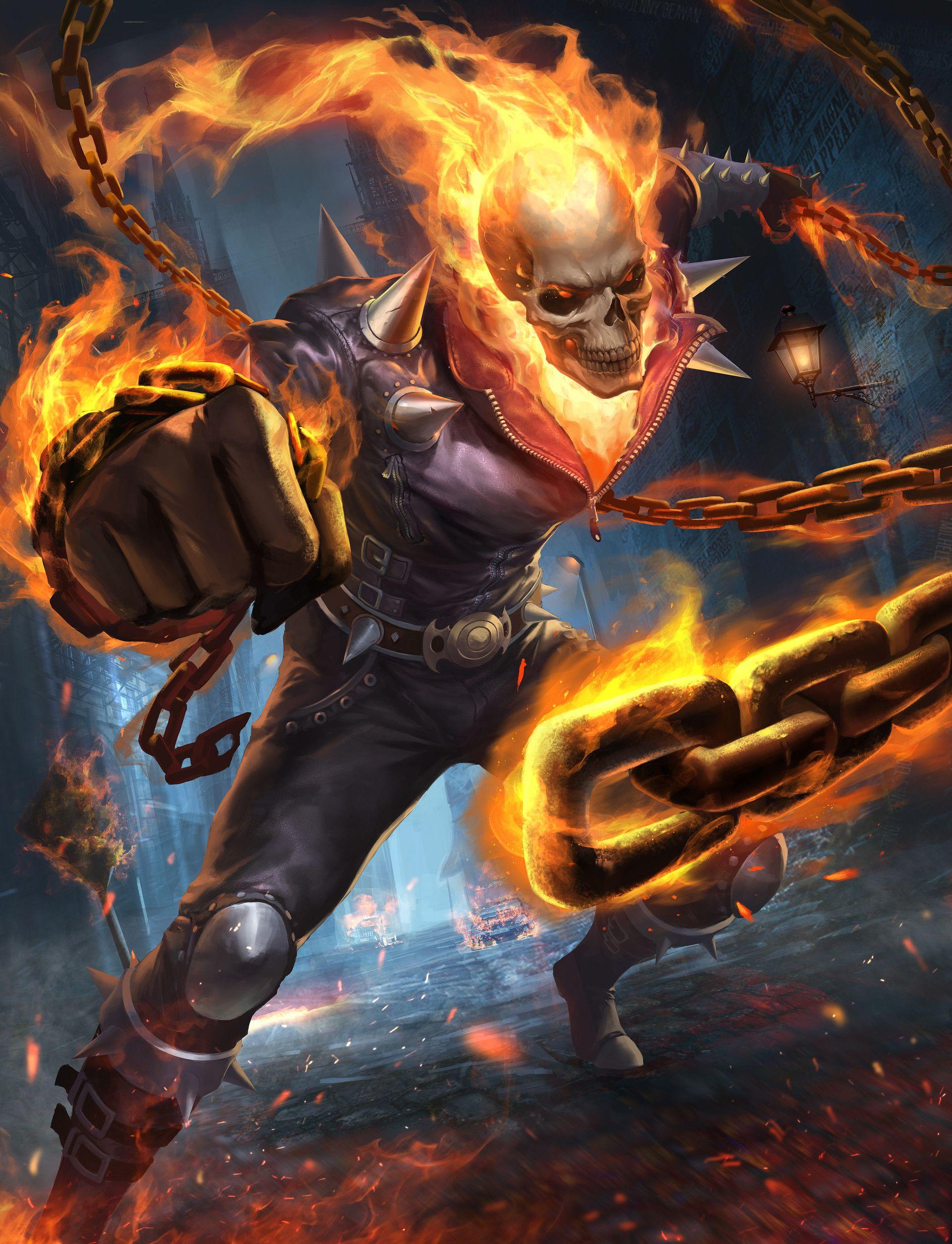 1920x2508 Ghost Rider by Gary Fu. Ghost rider movie, Ghost rider marvel, Ghost rider wallpaper