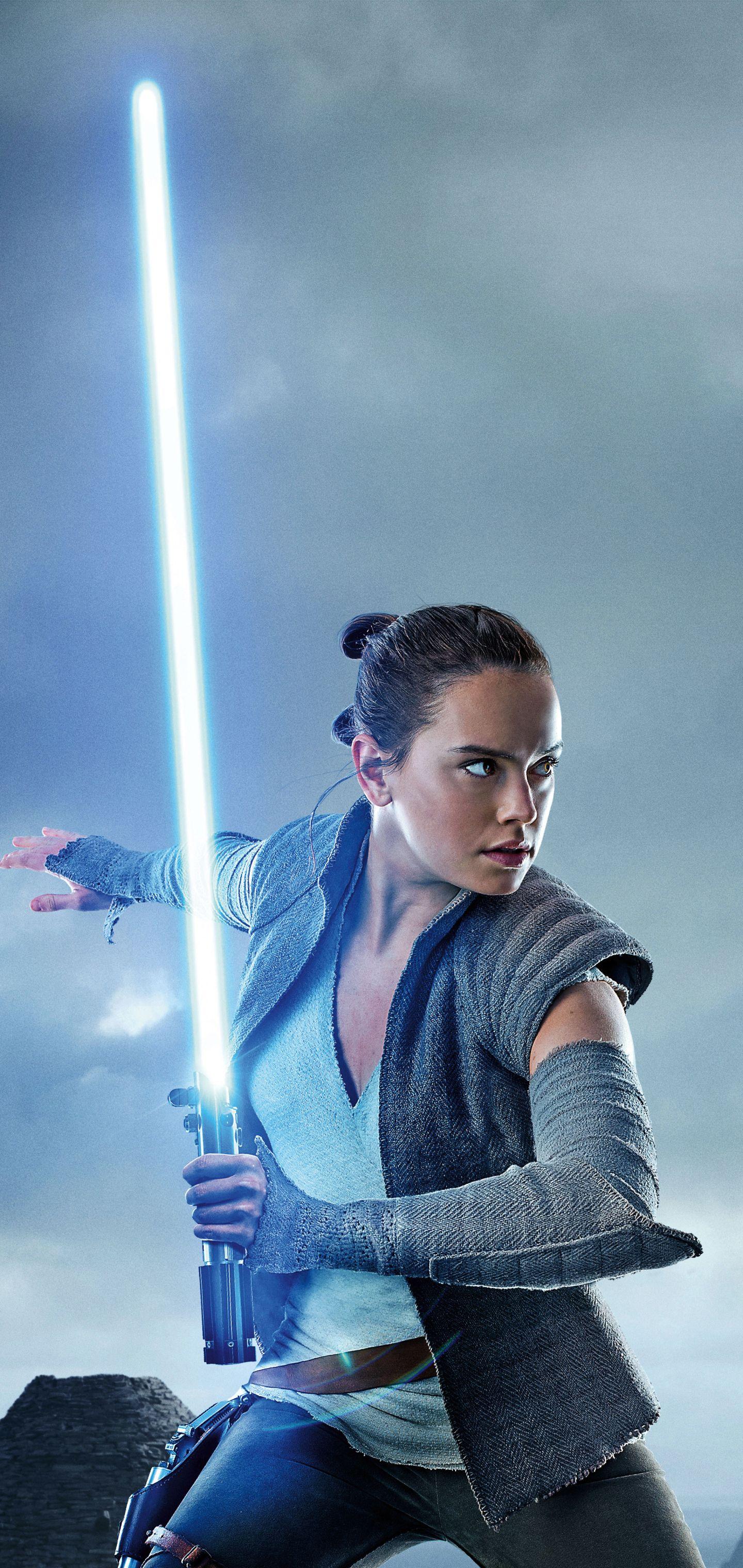 1440x3040 Rey Star Wars Mobile Wallpaper