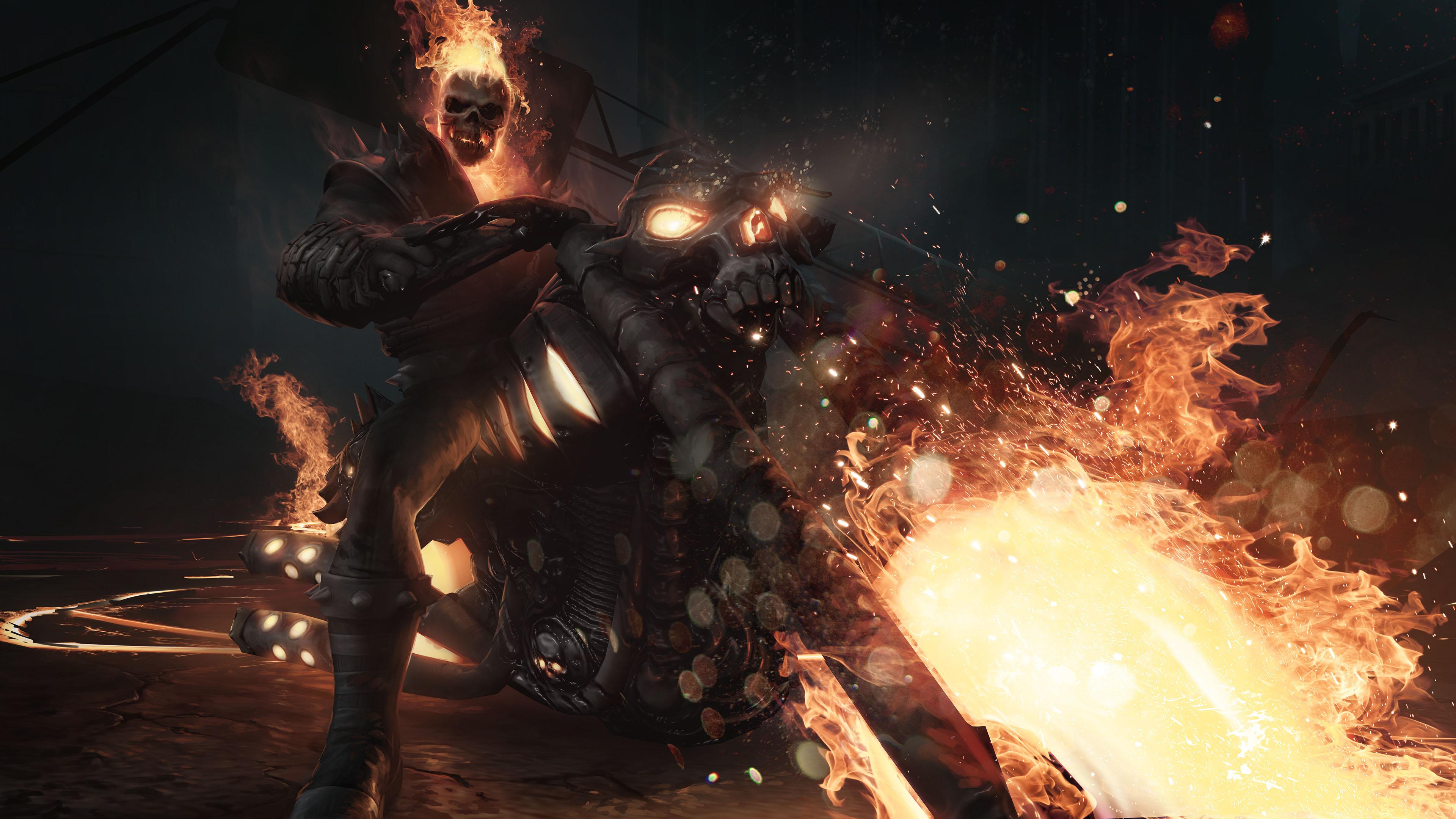 3840x2160 Wallpaper 4k Ghost Rider Marvel Contest Of Champions 4k Wallpaper