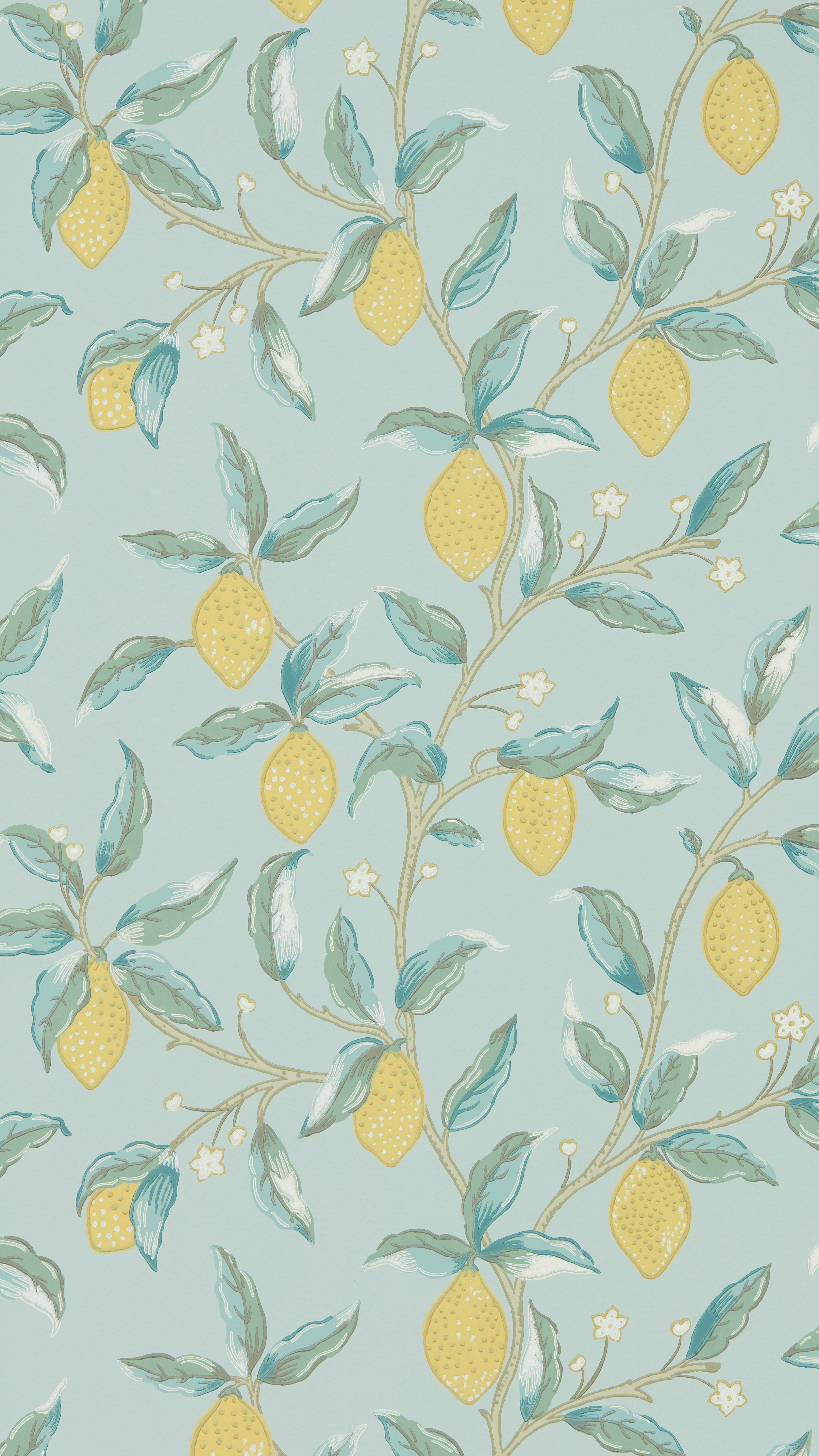 4144x7367 Morris & Co. Melsetter Lemon Tree 33' L x 20.5 W Smooth Wallpaper Roll