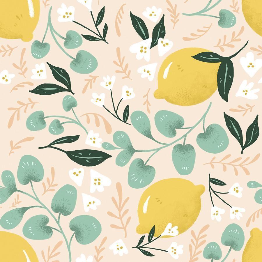 900x900 Lemon Pattern Wallpaper, HD Lemon Pattern Background