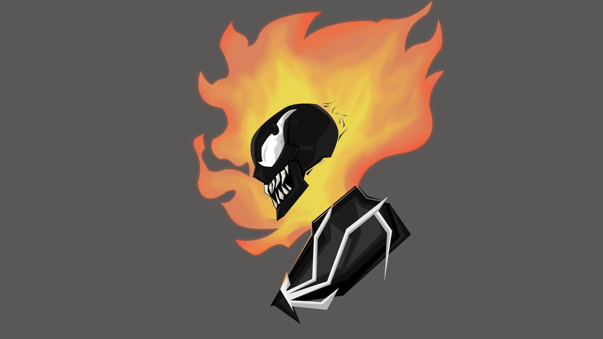 1920x1080 Desktop wallpaper minimal, venom, ghost rider into the venomverse, marvel, HD image, picture, background, ce13a7