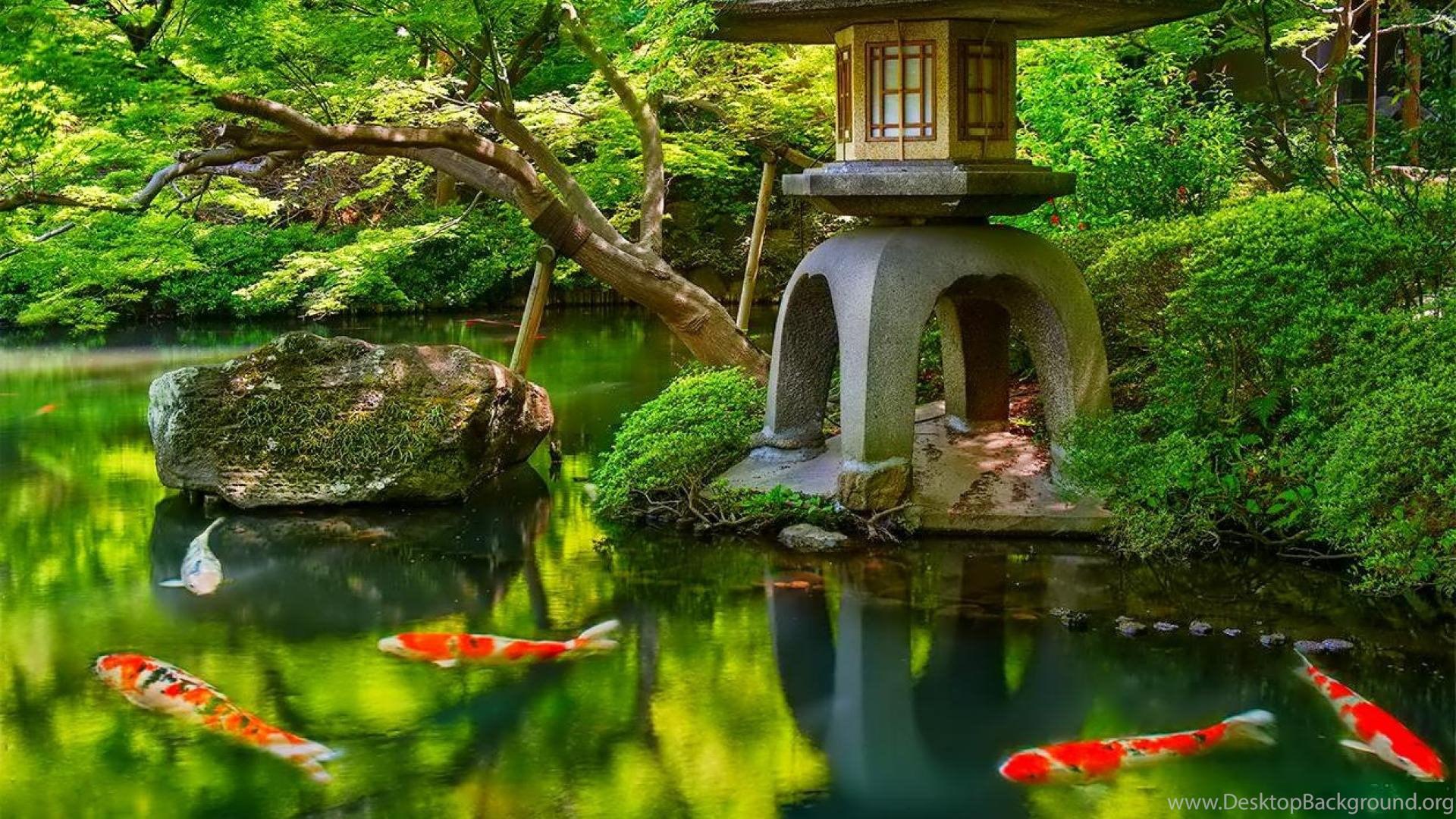 1920x1080 Japanese Garden Wallpaper Background Desktop Background