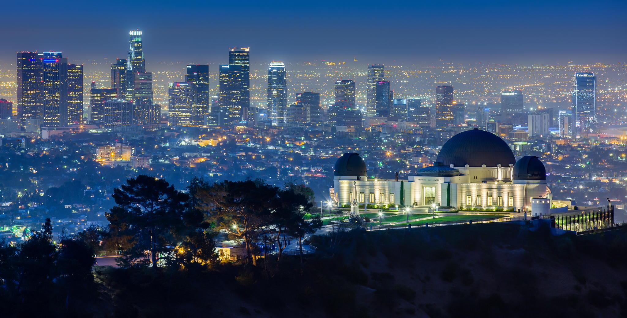 2048x1040 Los Angeles from the Griffith Observatory: CityPorn