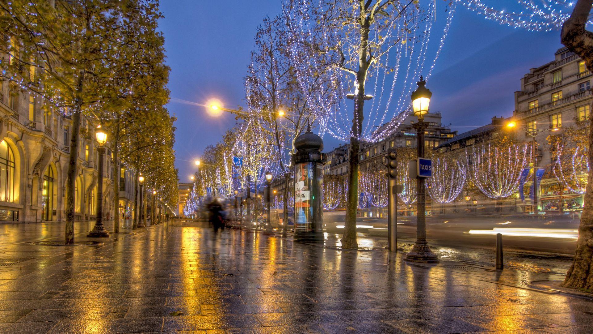 1920x1080 Paris Night Wallpaper