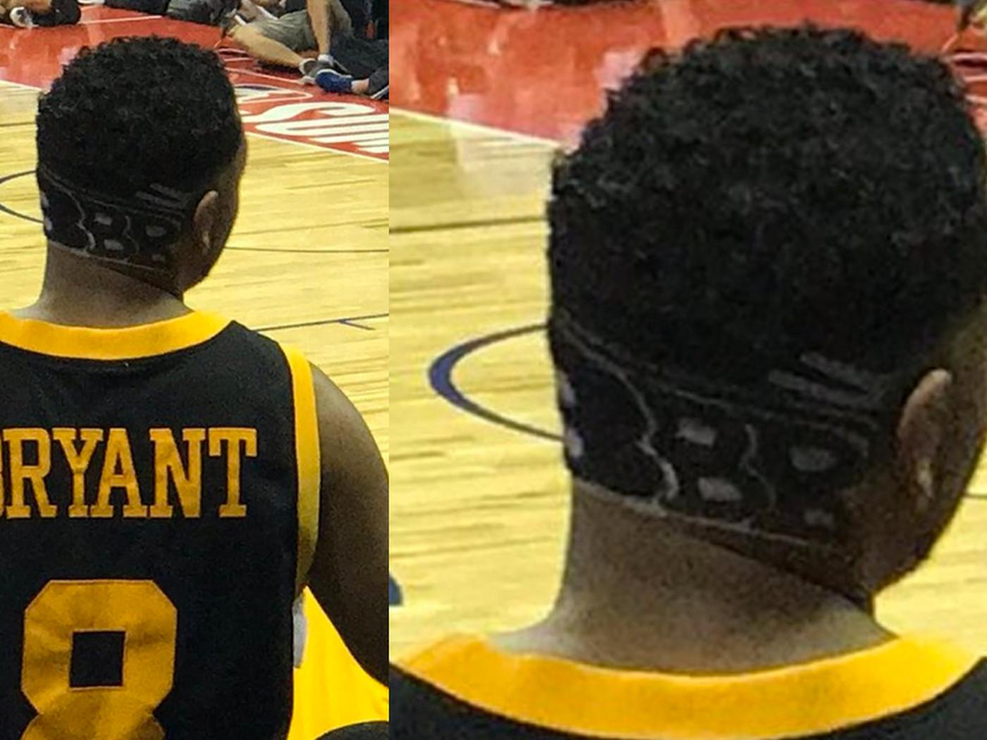 1400x1050 This Lakers fan got the Big Baller Brand logo shaved into his head