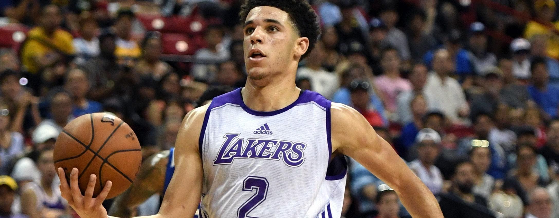 2175x849 Lonzo Ball Didn't Wear Big Baller Brand Sneakers and Had His Best NBA Game So Far