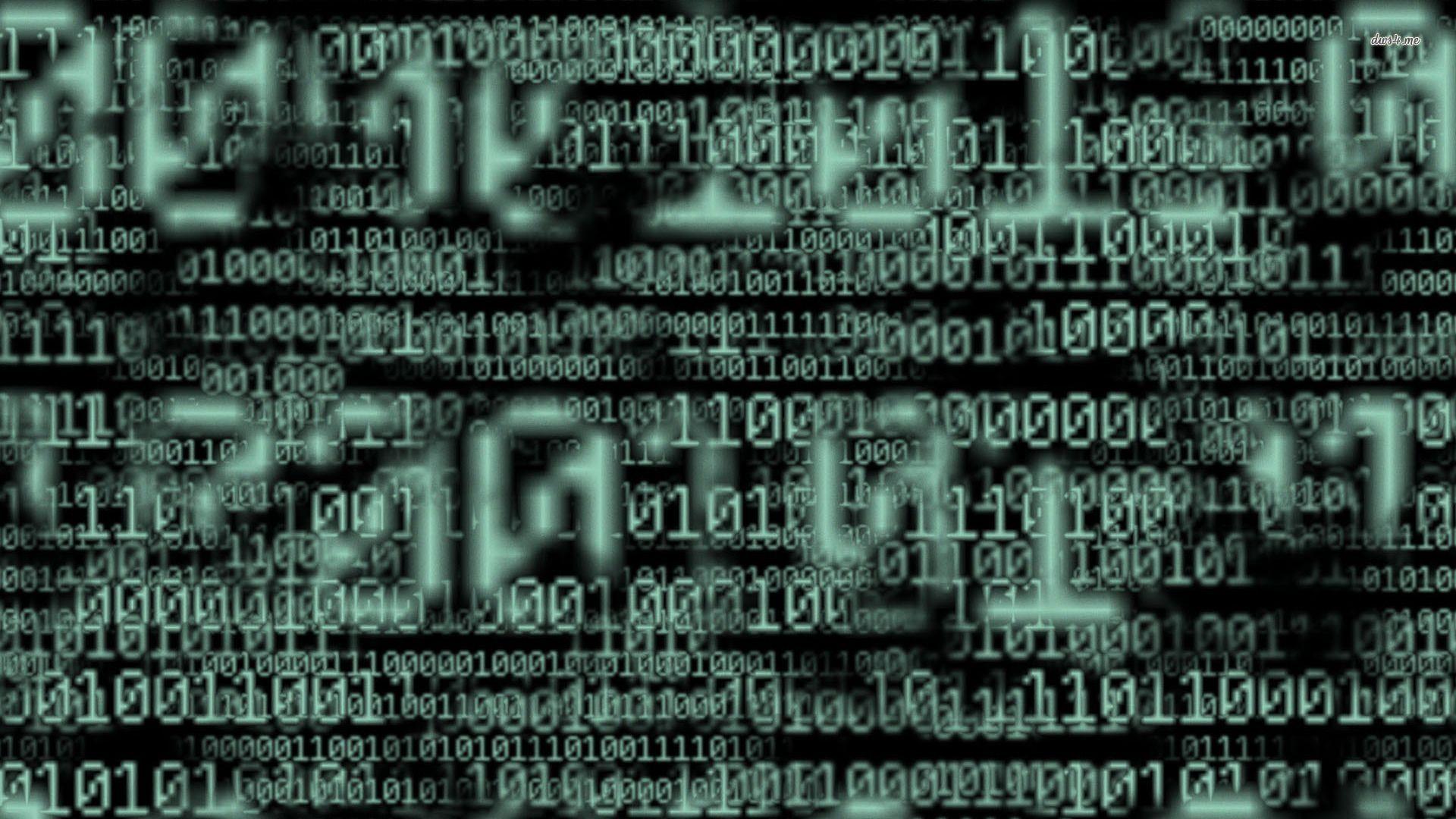 1920x1080 Moving Binary Code Wallpaper