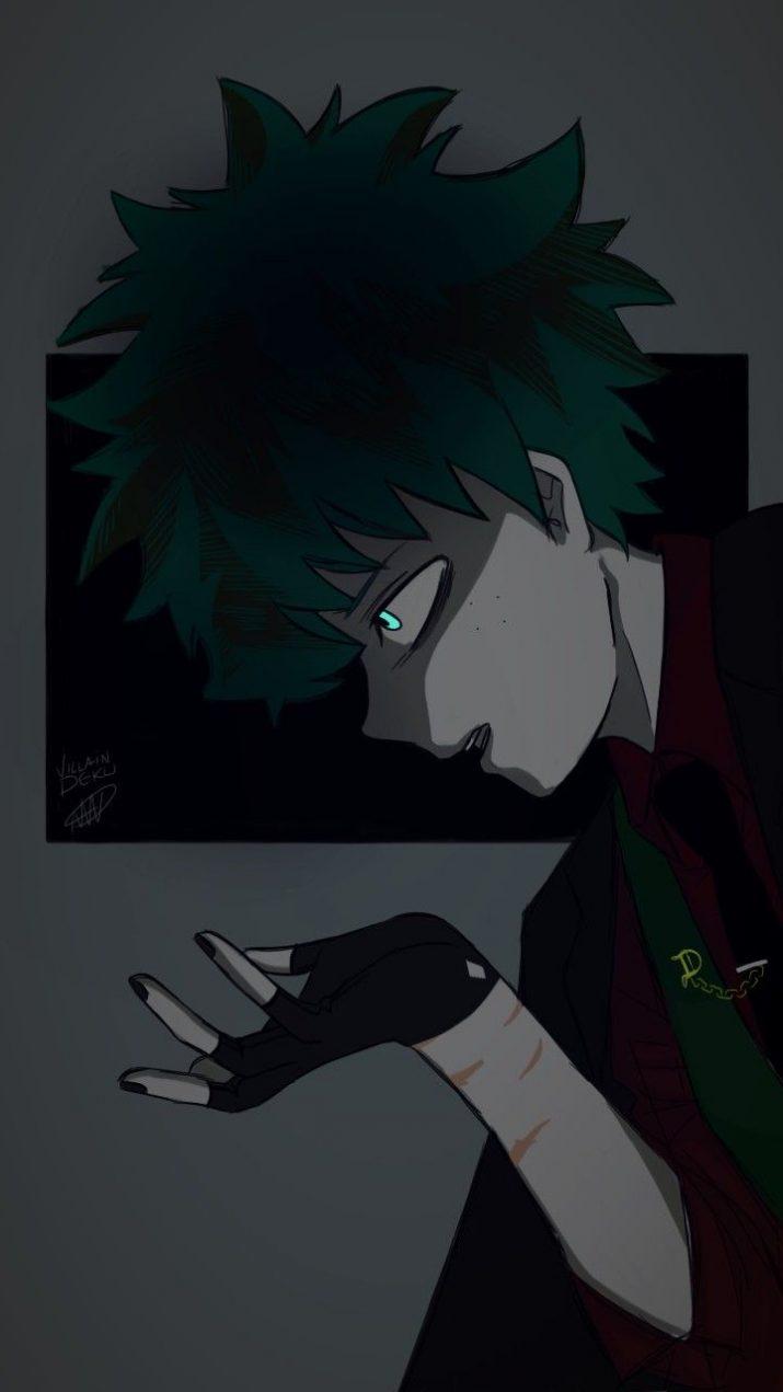 715x1271 Villain Deku Wallpaper