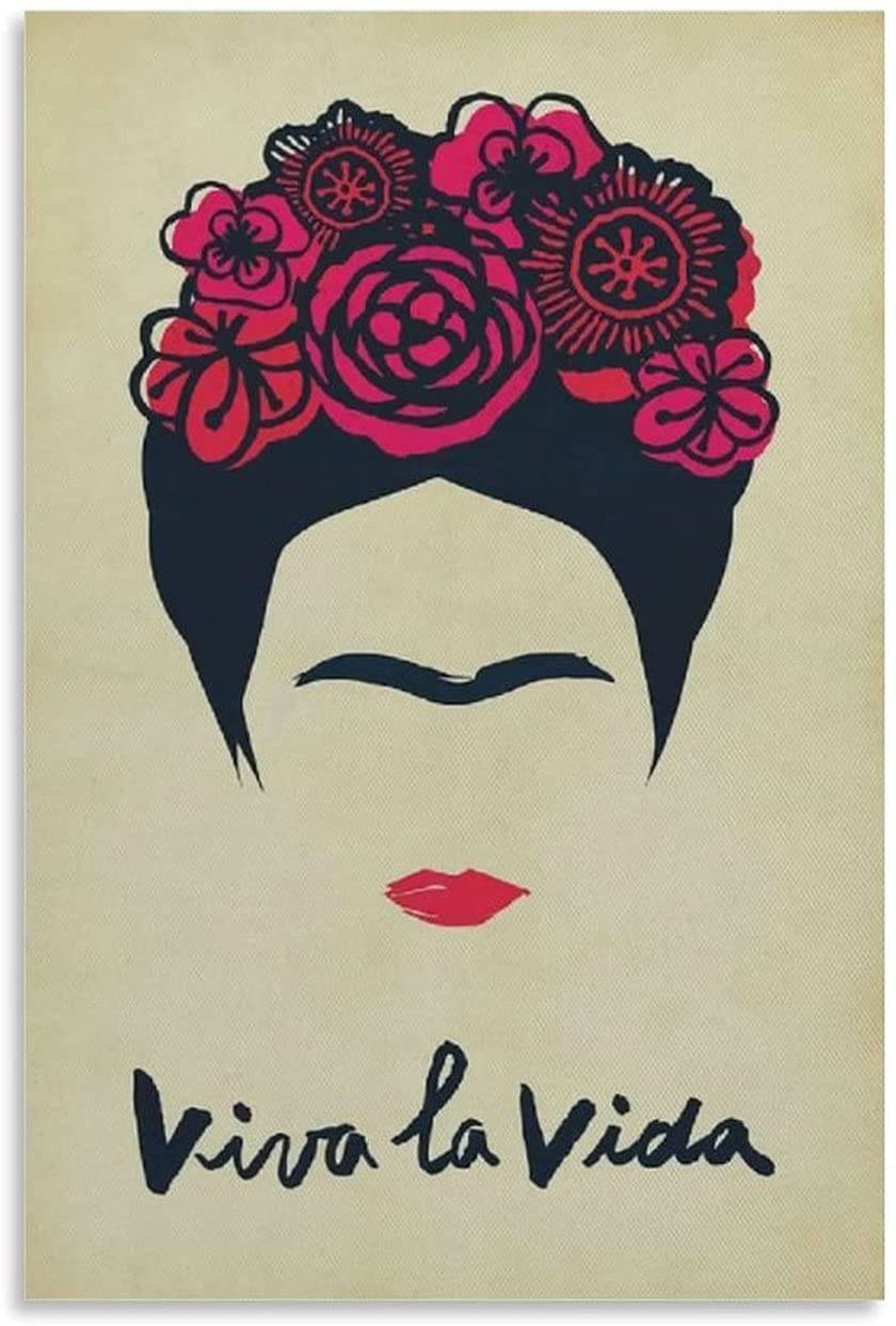 840x1242 YANMO Frida Kahlo Life Long Live Art Deco Poster Canvas Art Poster and Wall Art Picture Print Modern Family Bedroom Decor Posters 20x30inch(50x75cm): Posters & Prints