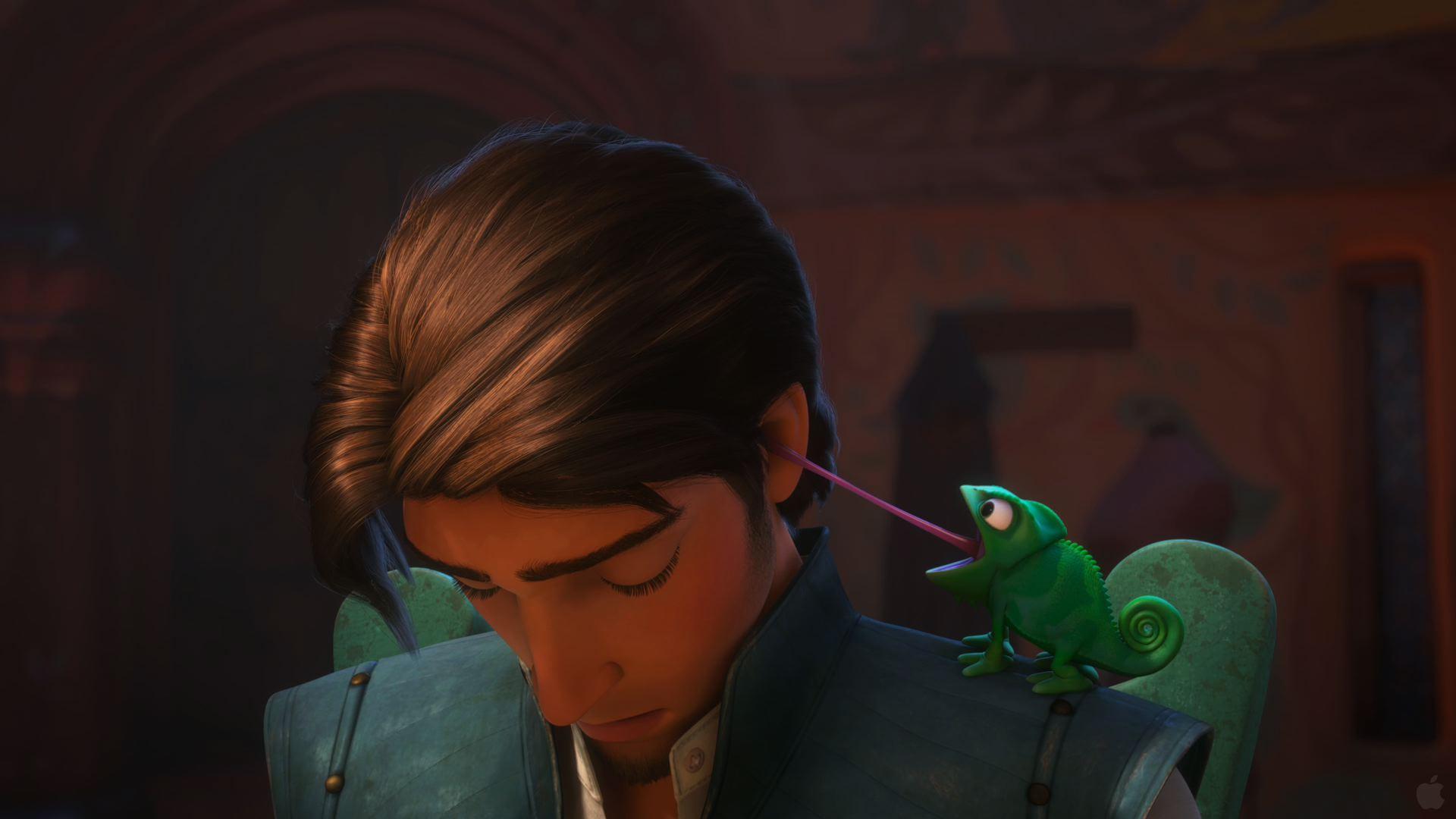 1920x1080 Pascal and Flynn from Tangled Desktop Wallpaper