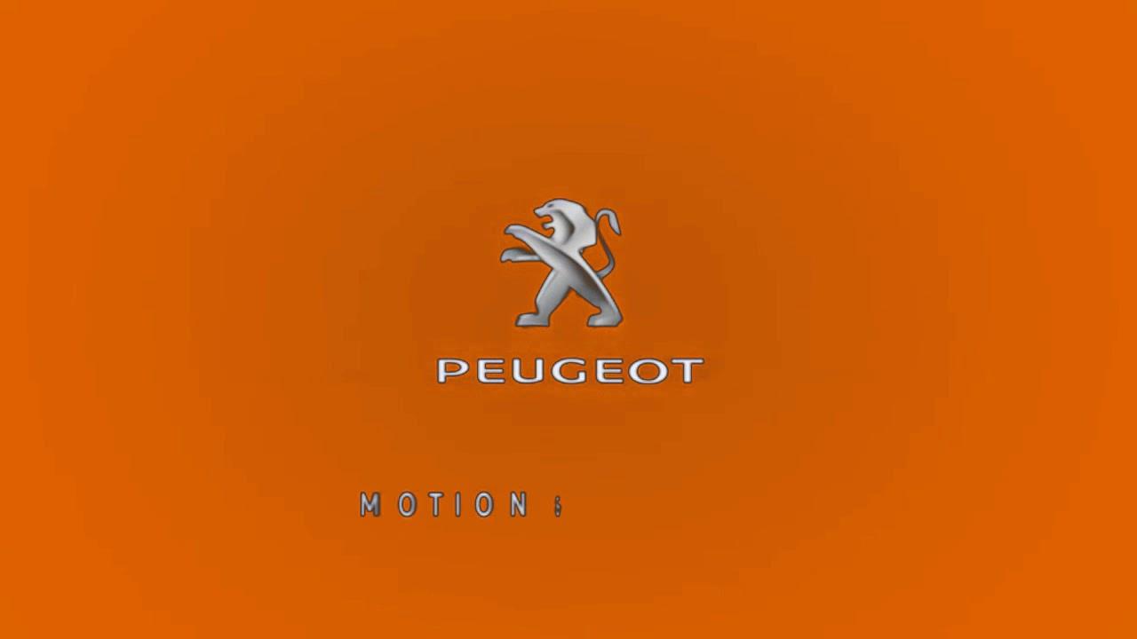 1280x720 Peugeot Logo in Orange Effect