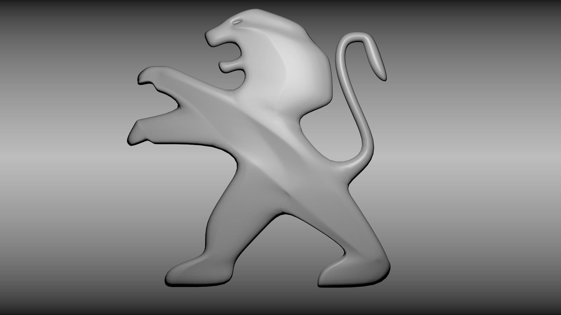 1920x1080 3D Peugeot logo