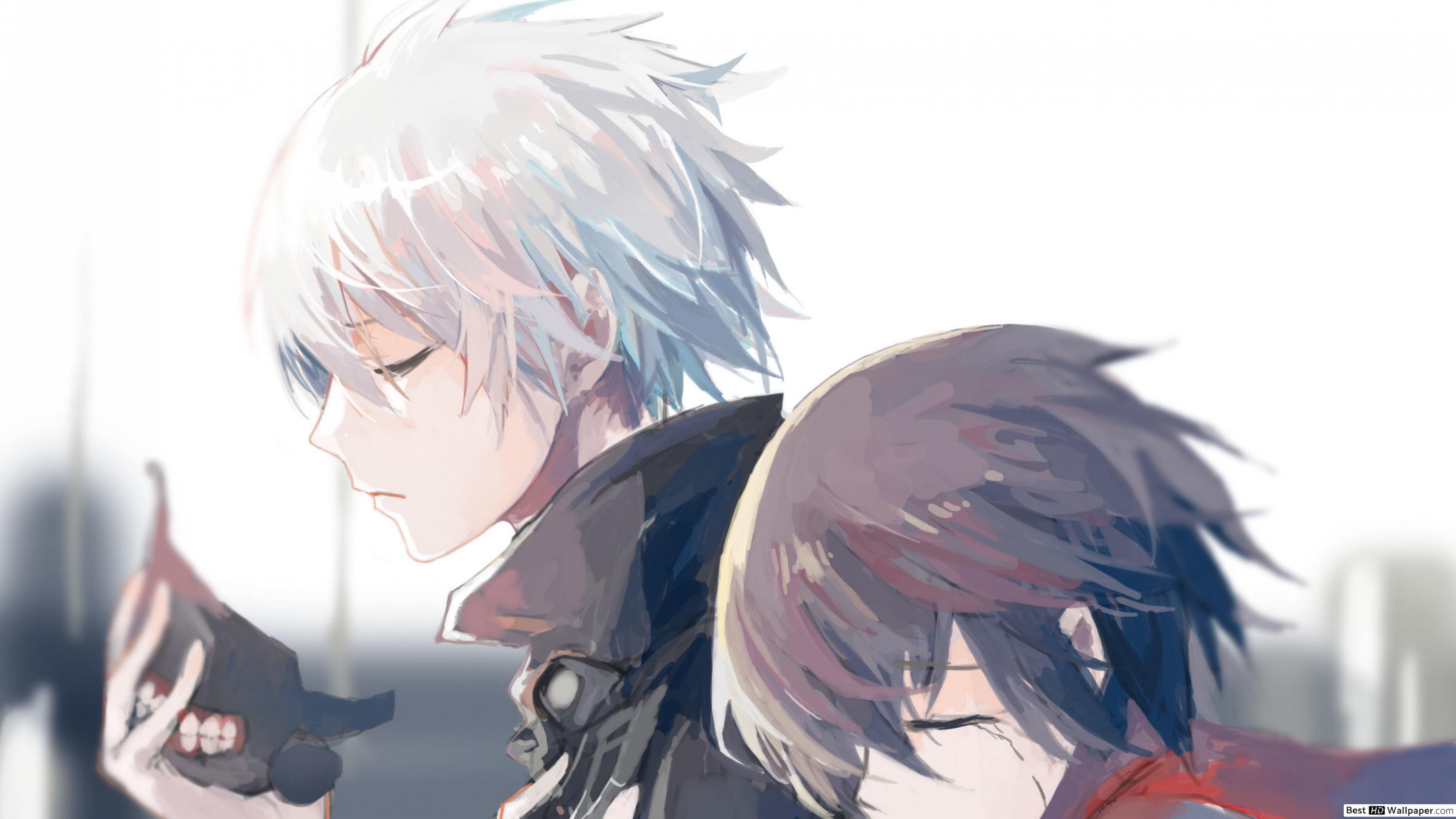 3554x1999 Tokyo Ghoul Ken, Kirishima Touka HD wallpaper download