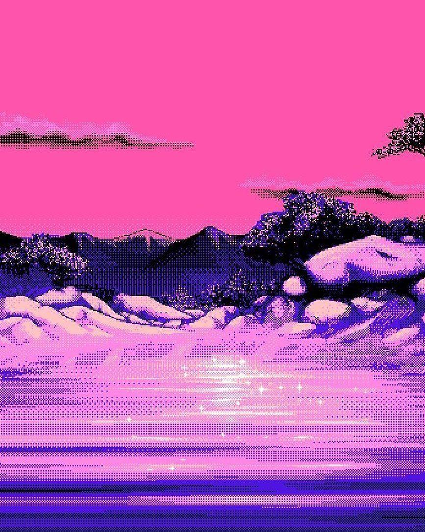 Pixel Vaporwave Aesthetic Wallpapers Top Free Pixel Vaporwave 