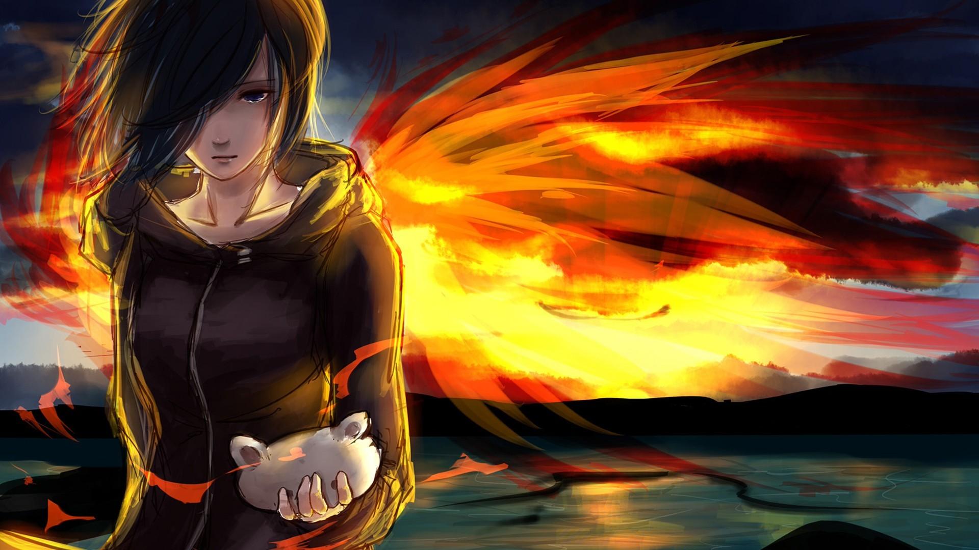 1920x1080 tokyo ghoul, kirishima touka, art Wallpaper, HD Anime 4K Wallpaper, Image, Photo and Background