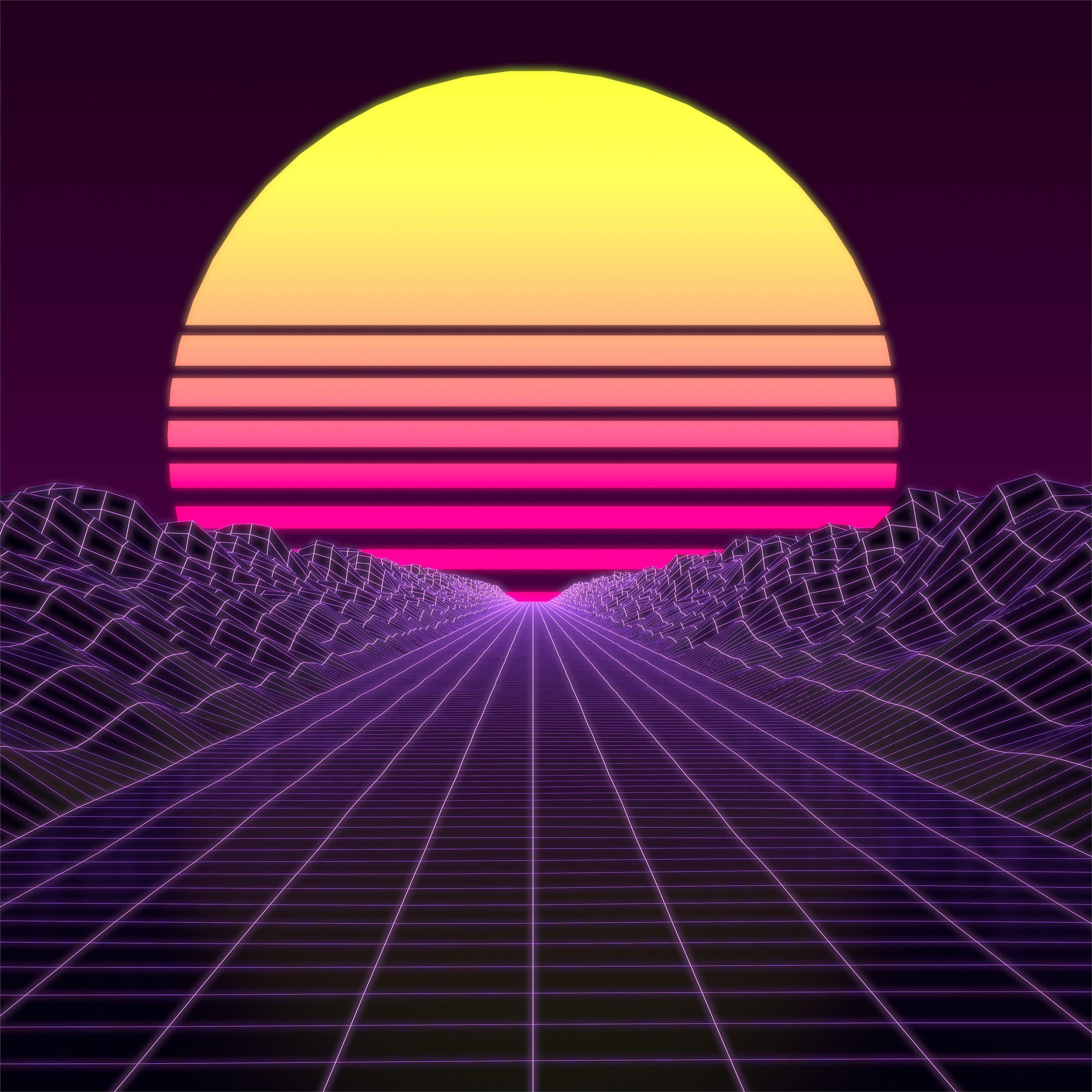 2732x2732 Best Synthwave iPad Pro HD Wallpaper