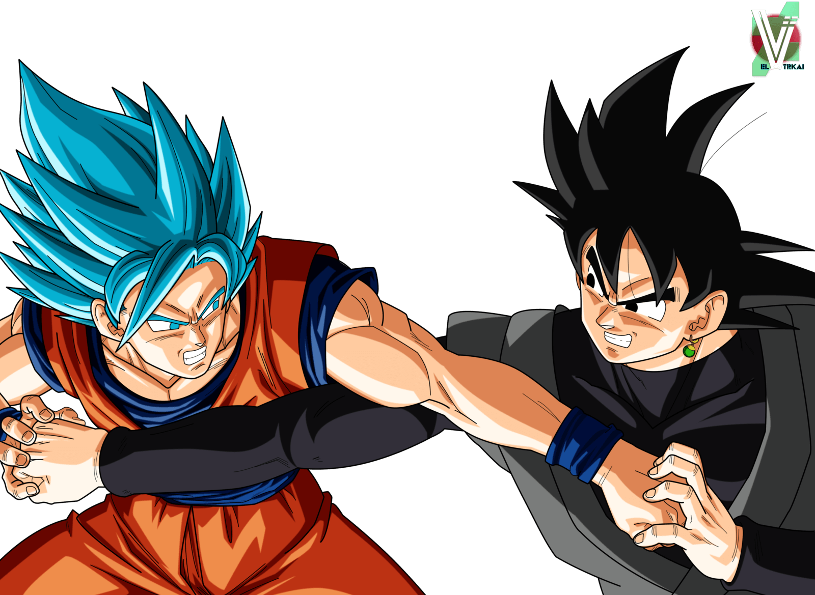 1600x1169 Goku VS Black Goku