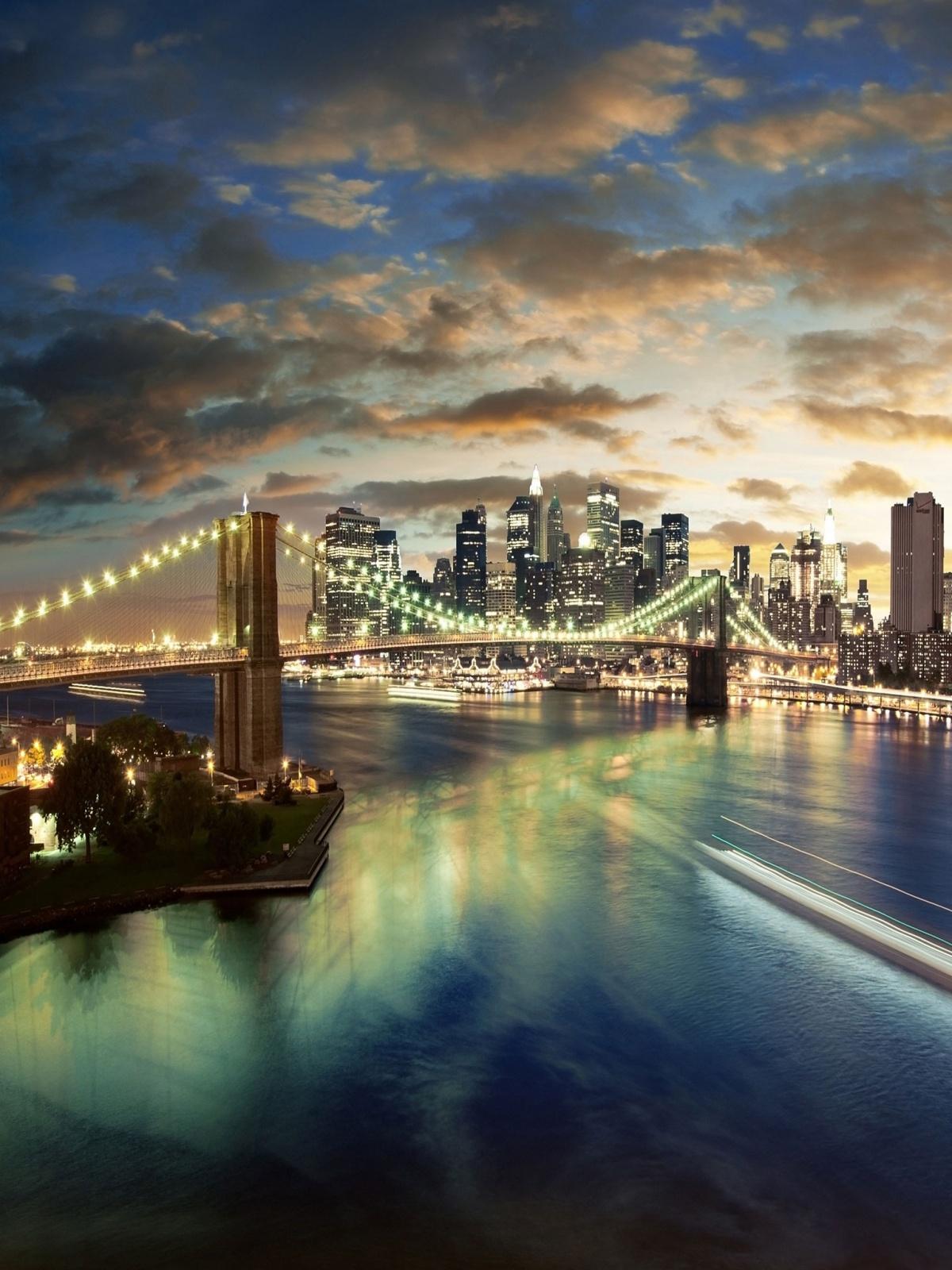 1200x1600 Brooklyn Bridge Mobile Wallpaper