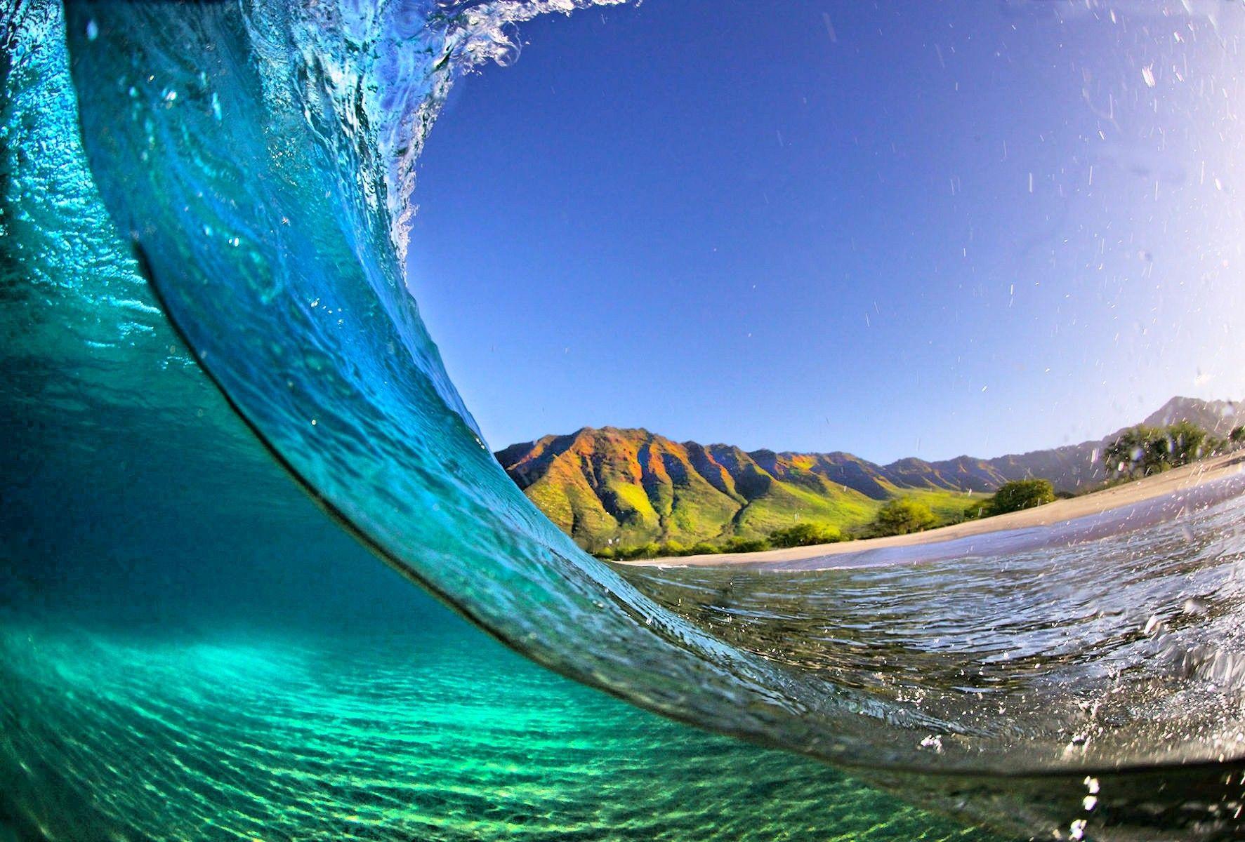 1773x1200 Beaches: Beach Beautiful Island Mountains Kauai Summer Emerald Wave