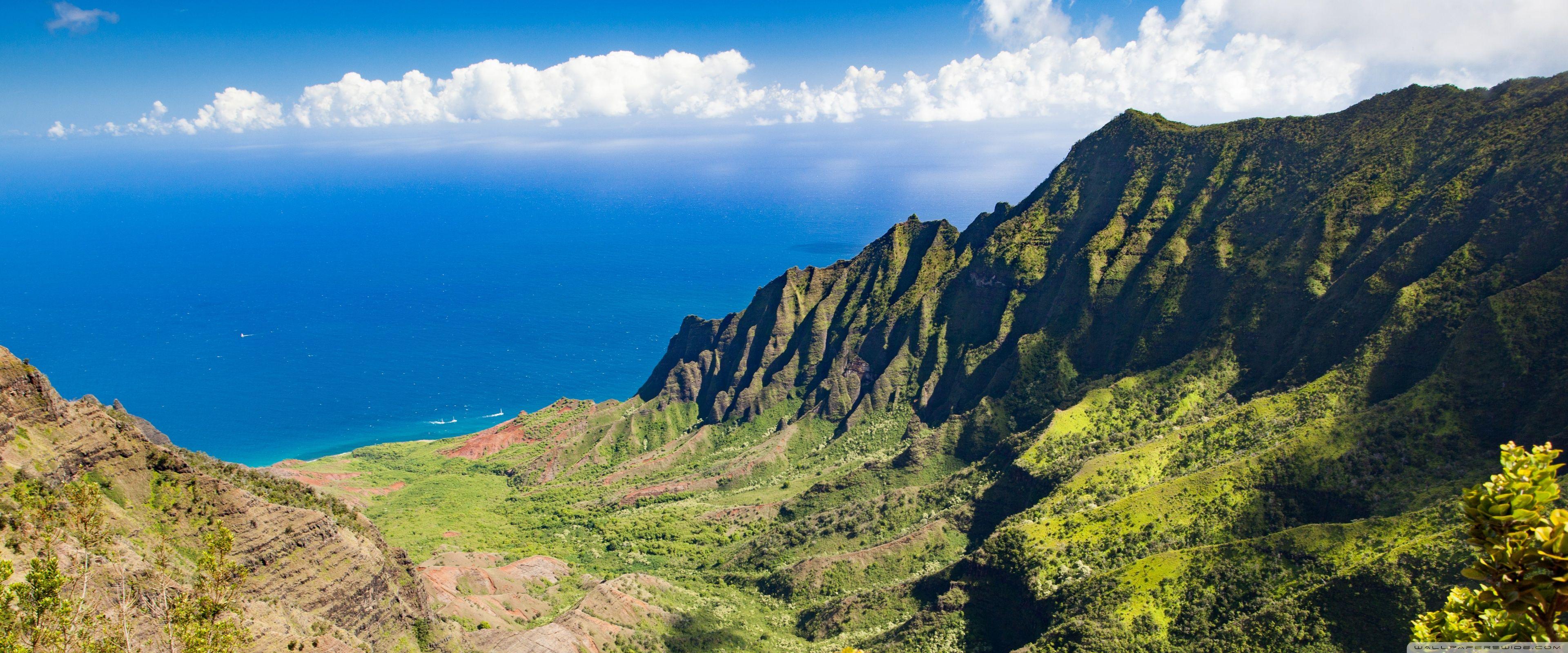 3840x1600 Kalalau Valley, Kauai Island, Hawaiian Islands ❤ 4K HD Desktop