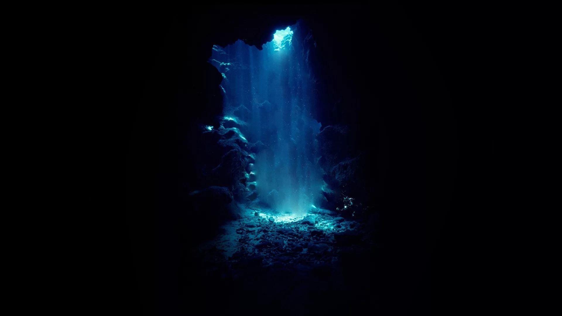 1920x1080 Black and Blue Wallpaper