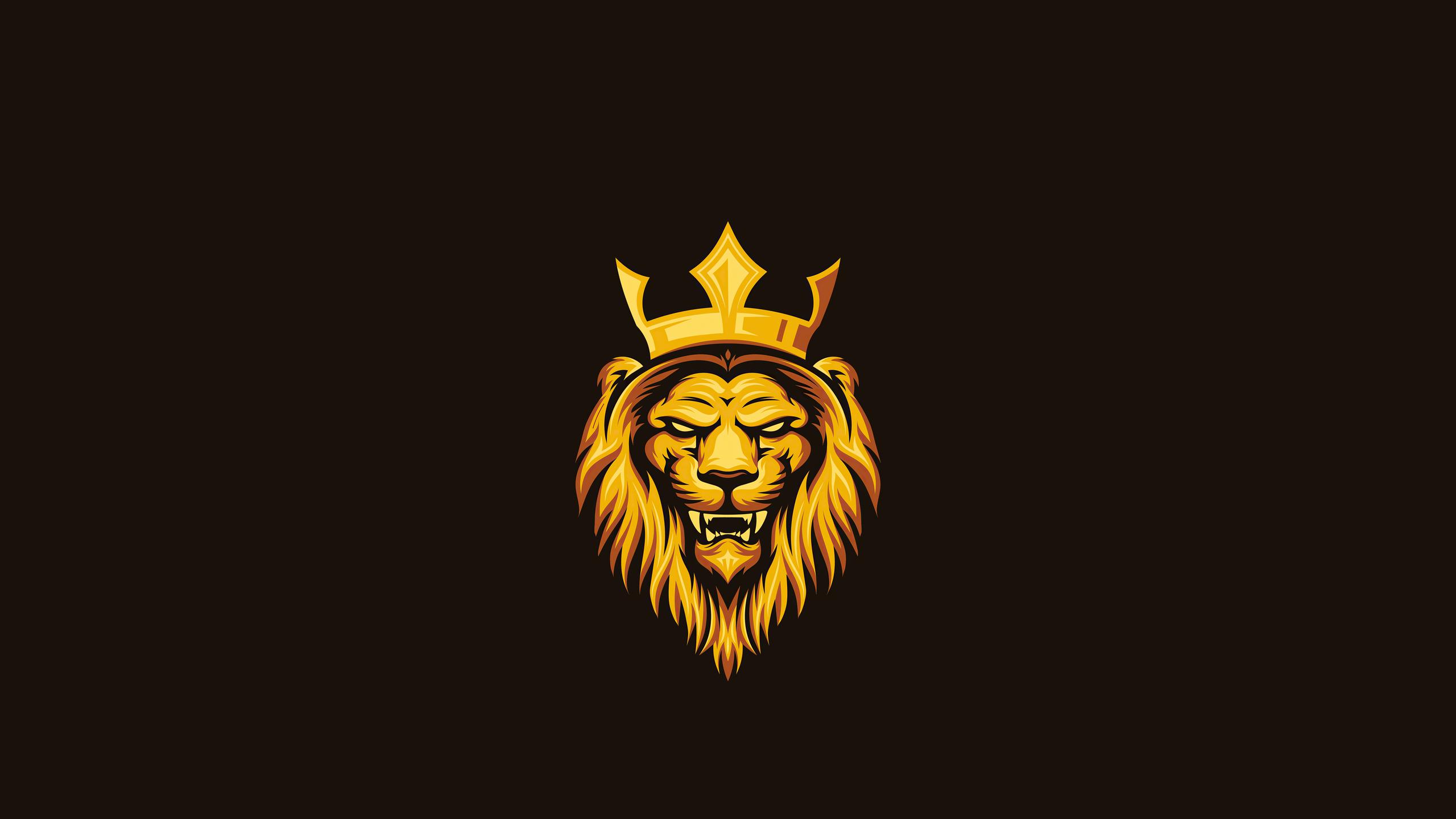 2560x1440 Lion King Minimal 4k 1440P Resolution HD 4k Wallpaper, Image, Background, Photo and Picture