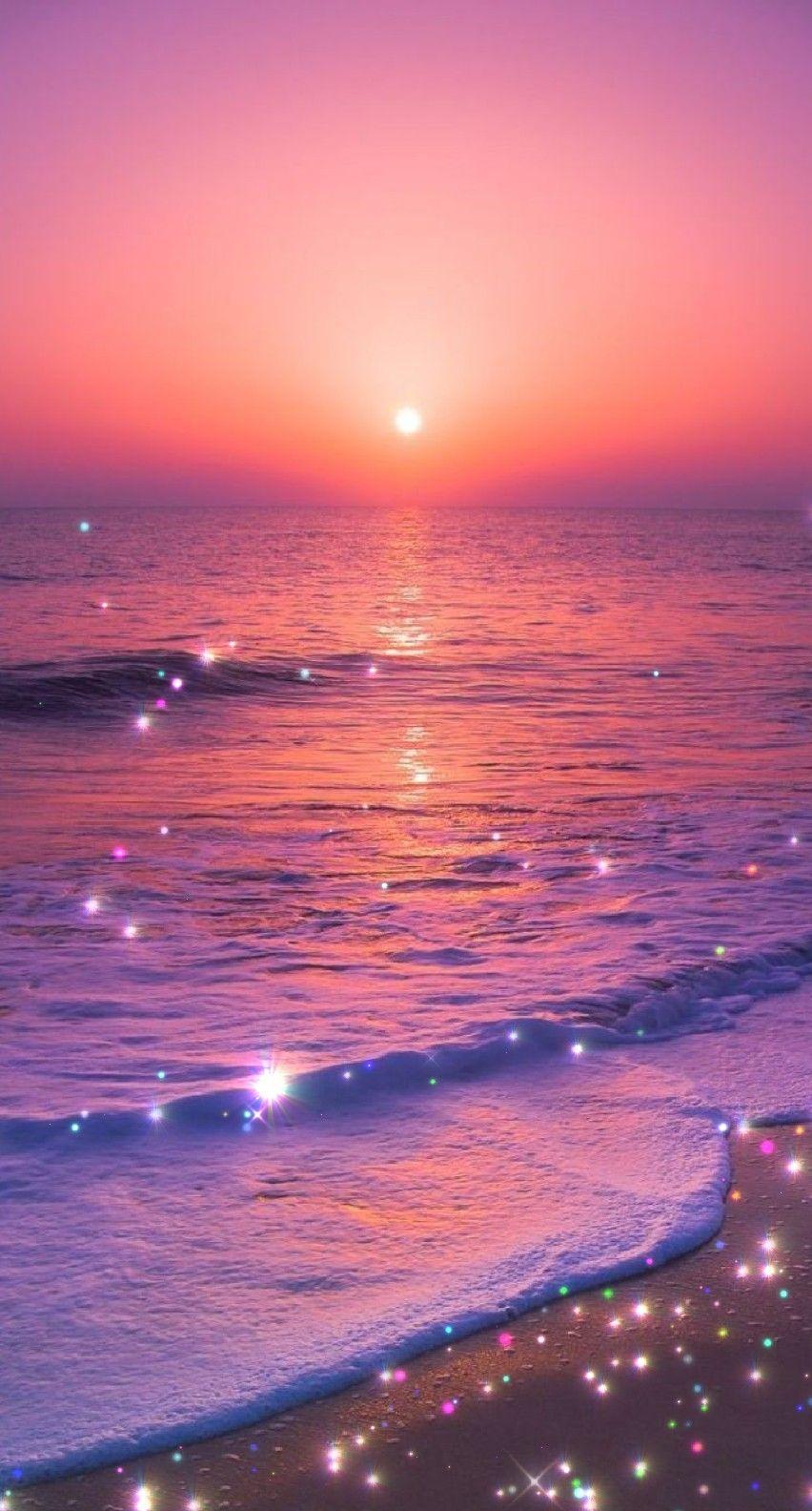 852x1584 Sunset glitter. Aesthetic pastel wallpaper, Beautiful wallpaper, Aesthetic wallpaper