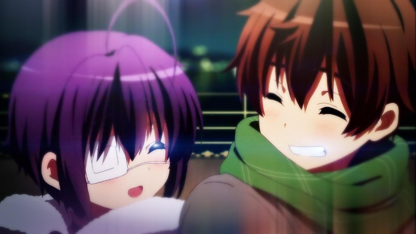 1366x768 anime, artwork, Chuunibyou demo Koi ga Shitai, Togashi Yuuta, Takanashi Rikka, mangaka. Mocah HD Wallpaper