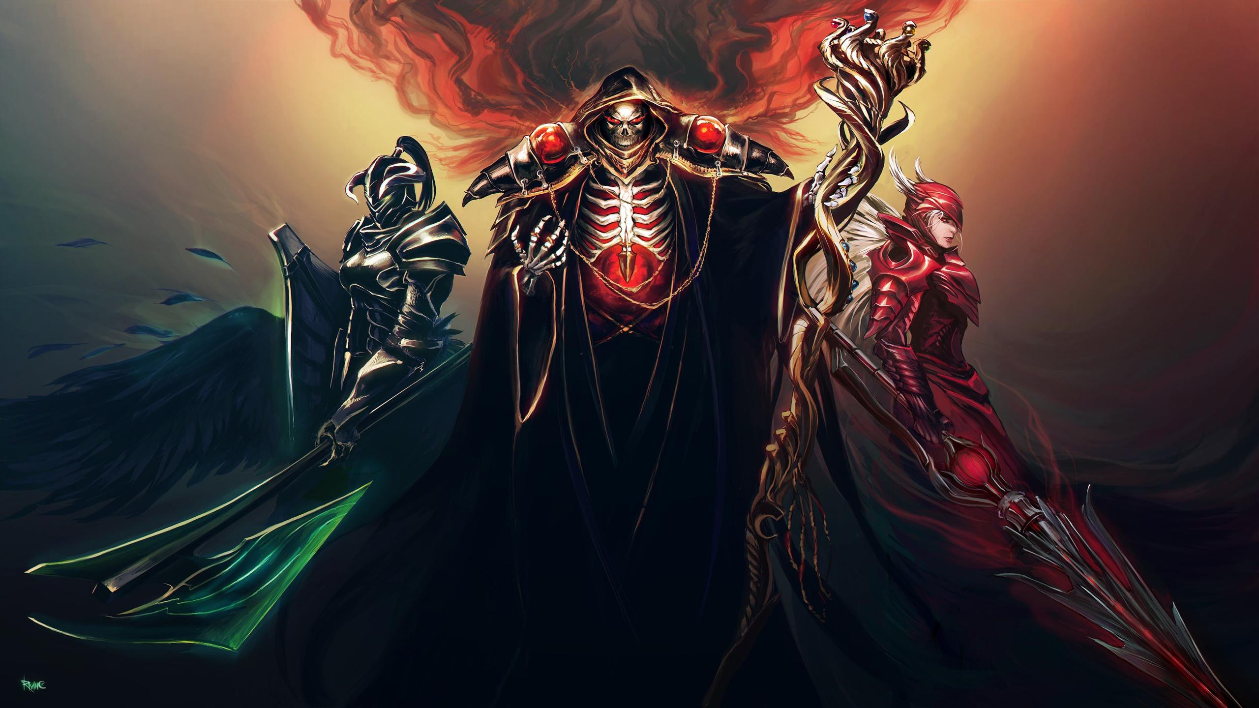 2560x1440 Download Overlord, king and warriors, art wallpaper, 2560x Dual Wide, Widescreen 16: Widescreen